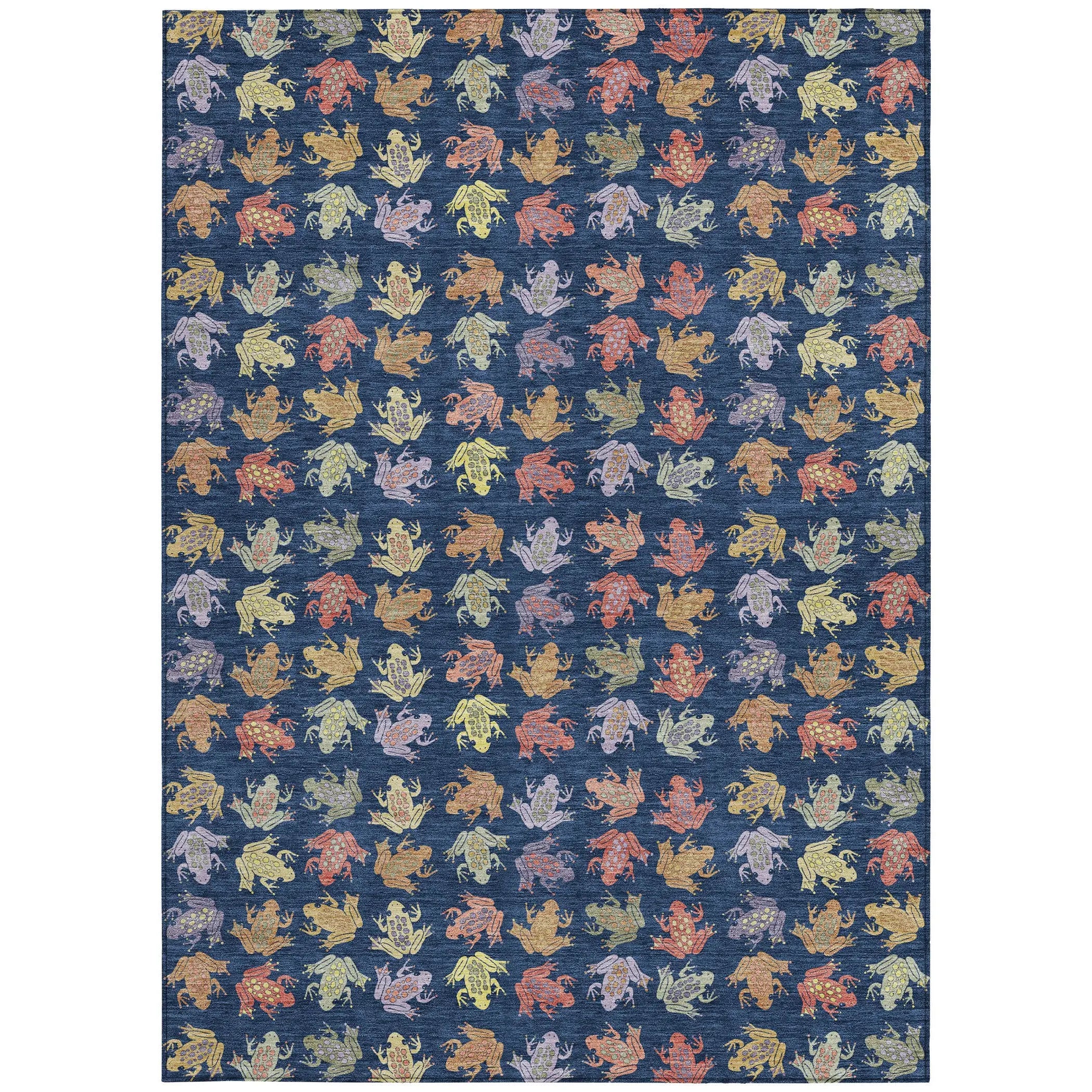 10' X 14' Navy Blue And Blue Geometric Washable Indoor Outdoor Area Rug Homeroots Outdoor