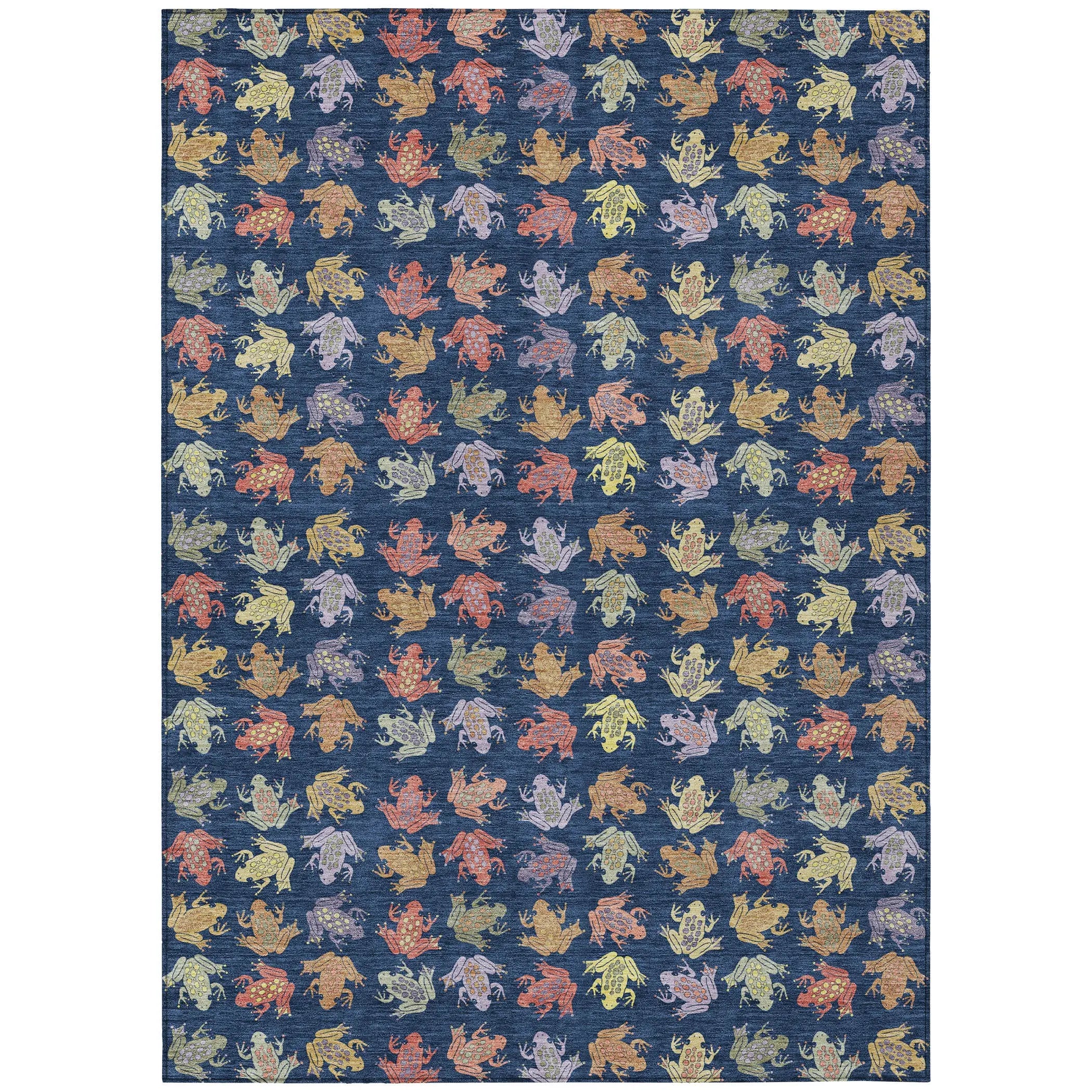 10' X 14' Navy Blue And Blue Geometric Washable Indoor Outdoor Area Rug Homeroots Outdoor