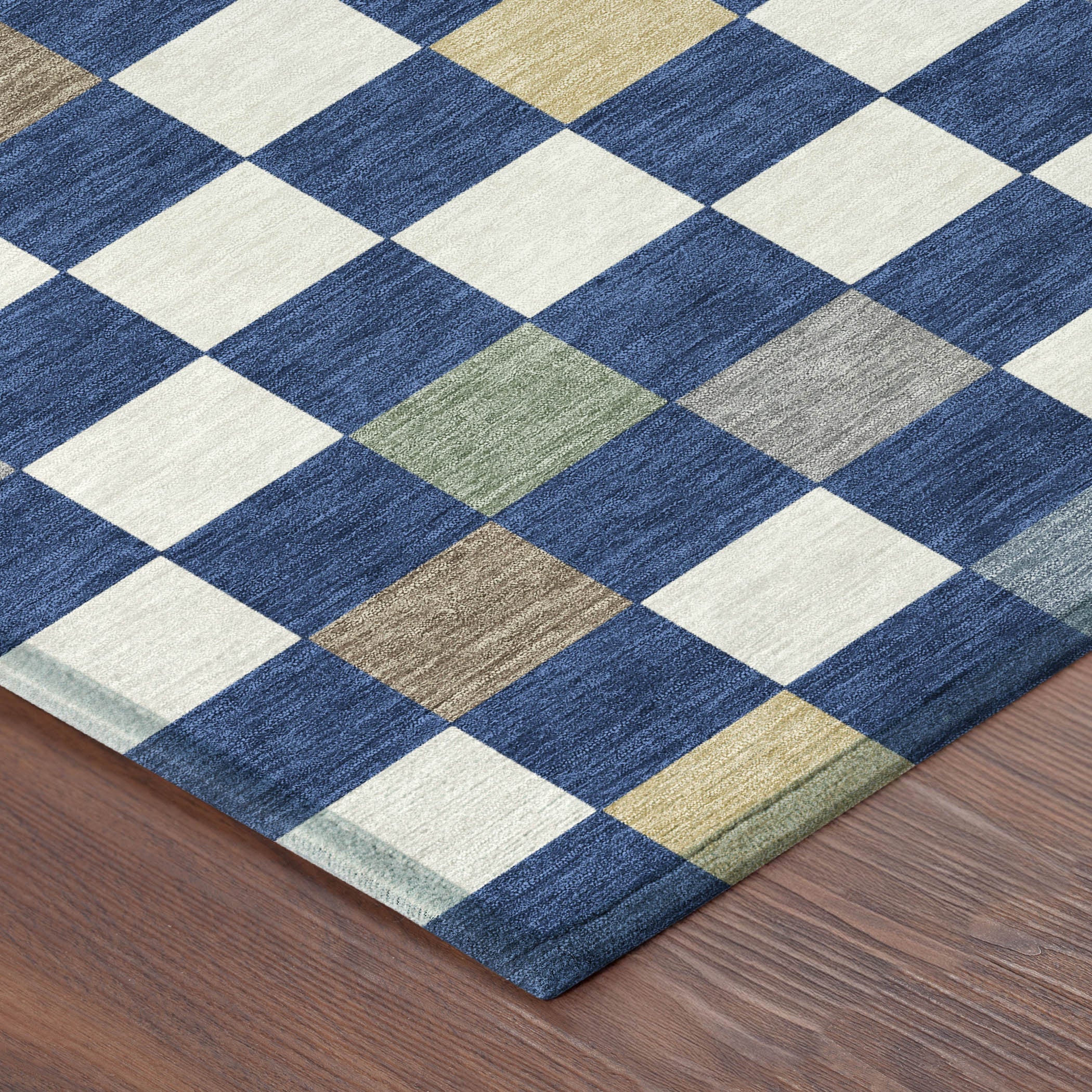 10' X 14' Navy Blue And Gray Geometric Washable Indoor Outdoor Area Rug Homeroots Outdoor