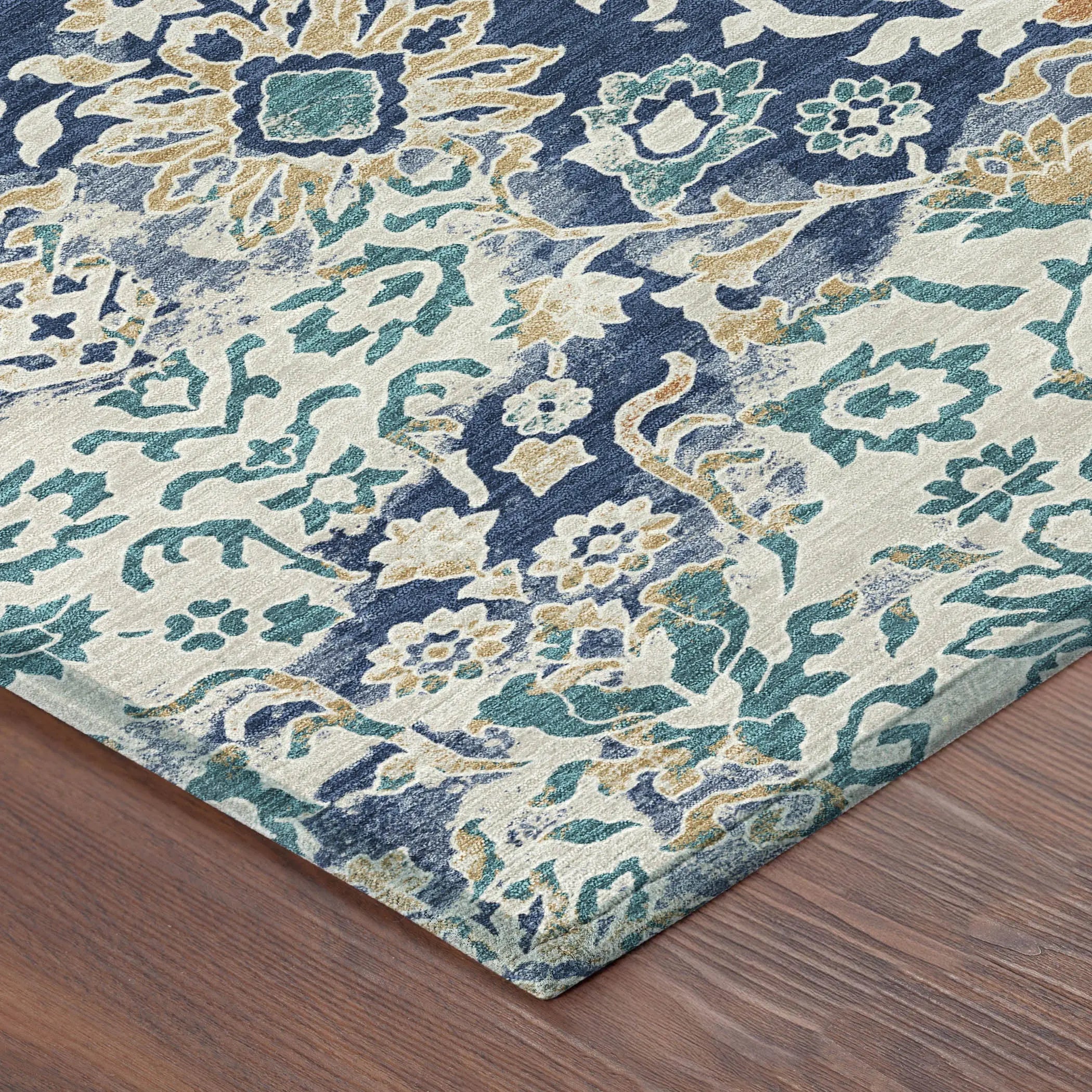 10' X 14' Navy Blue And Ivory Geometric Washable Indoor Outdoor Area Rug Homeroots Outdoor