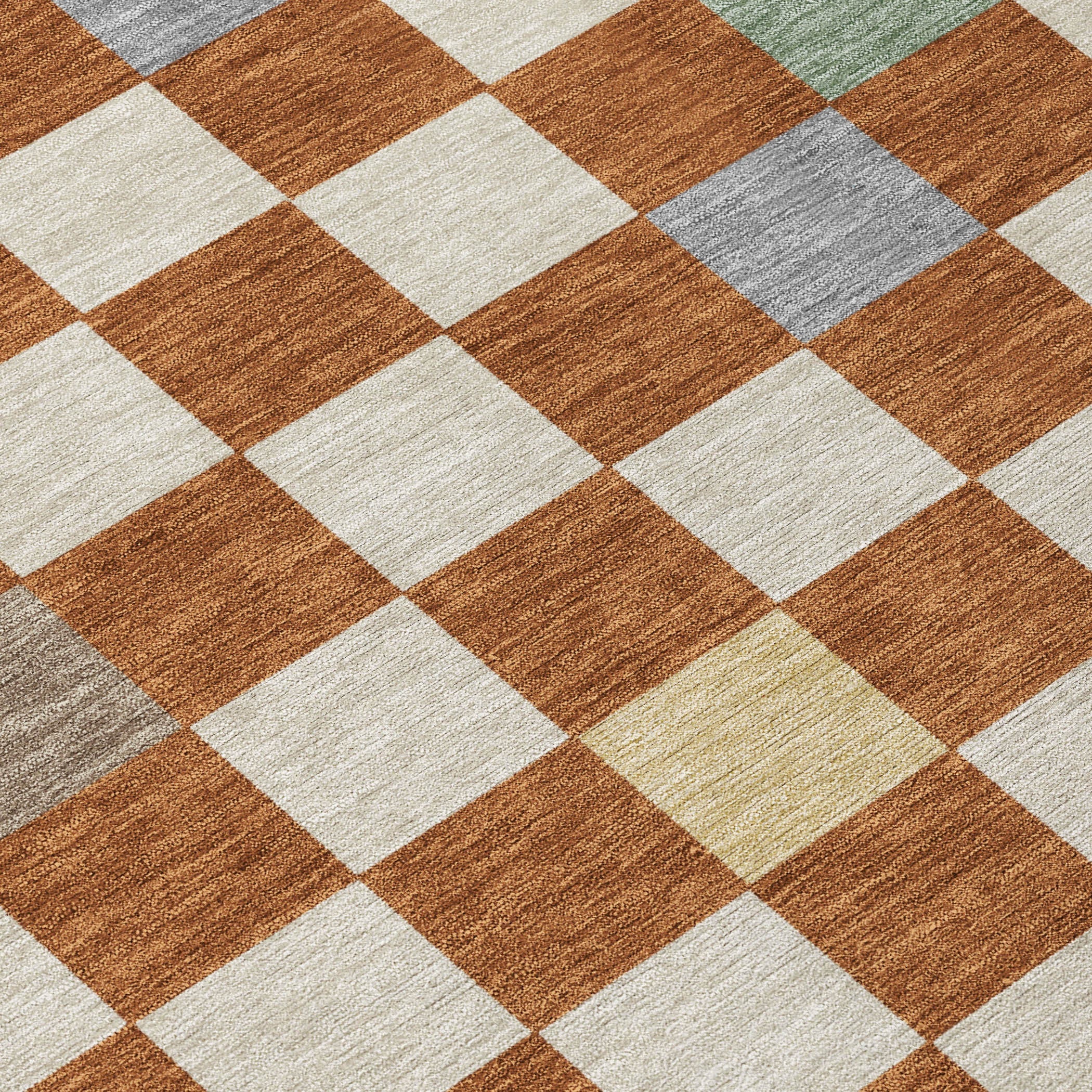 10' X 14' Orange And Gold Geometric Washable Indoor Outdoor Area Rug Homeroots Outdoor