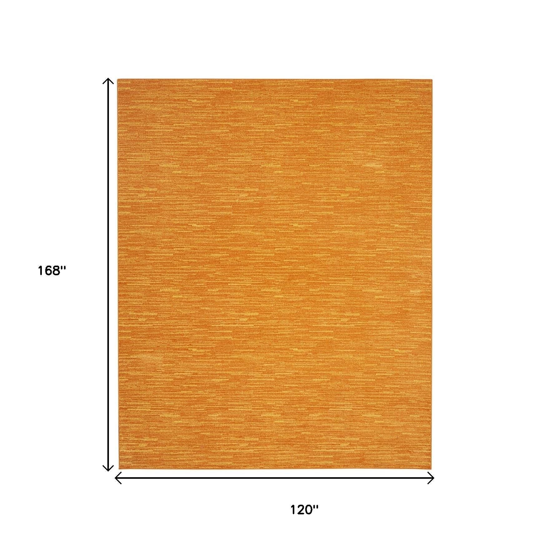 10' X 14' Orange Indoor Outdoor Area Rug - GreatEagleInc
