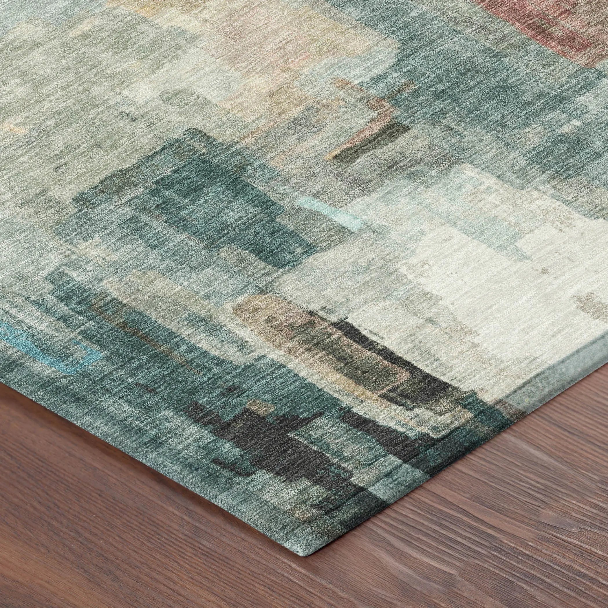 10' X 14' Pearl And Gray Abstract Washable Indoor Outdoor Area Rug Homeroots Outdoor