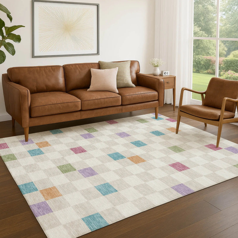 10' X 14' Pearl And Ivory Geometric Washable Indoor Outdoor Area Rug Homeroots Outdoor