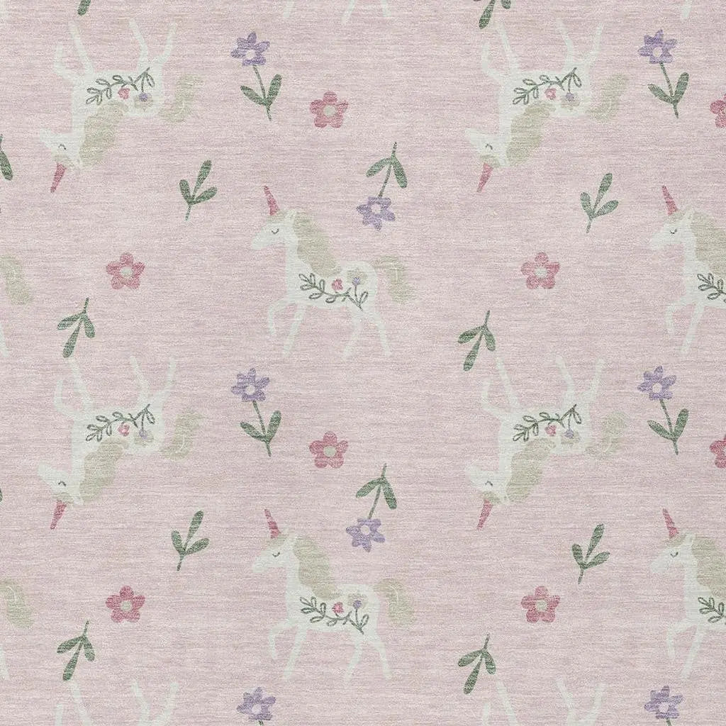 10' X 14' Pink And Ivory Floral Washable Indoor Outdoor Area Rug Homeroots Outdoor