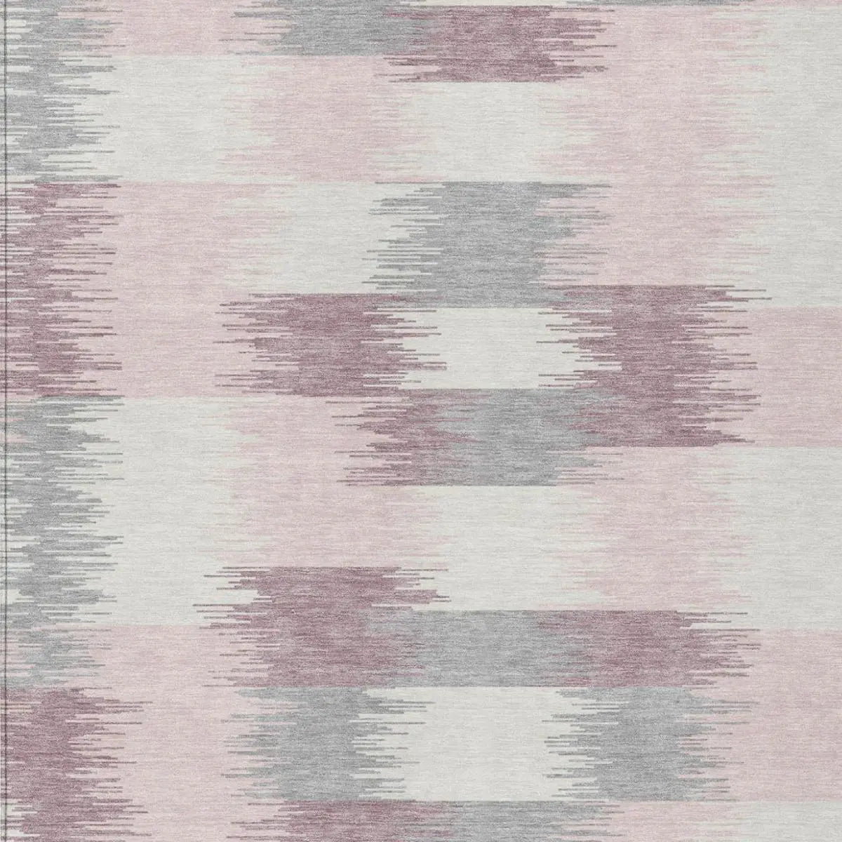 10' X 14' Pink And Linen Geometric Washable Indoor Outdoor Area Rug Homeroots Outdoor