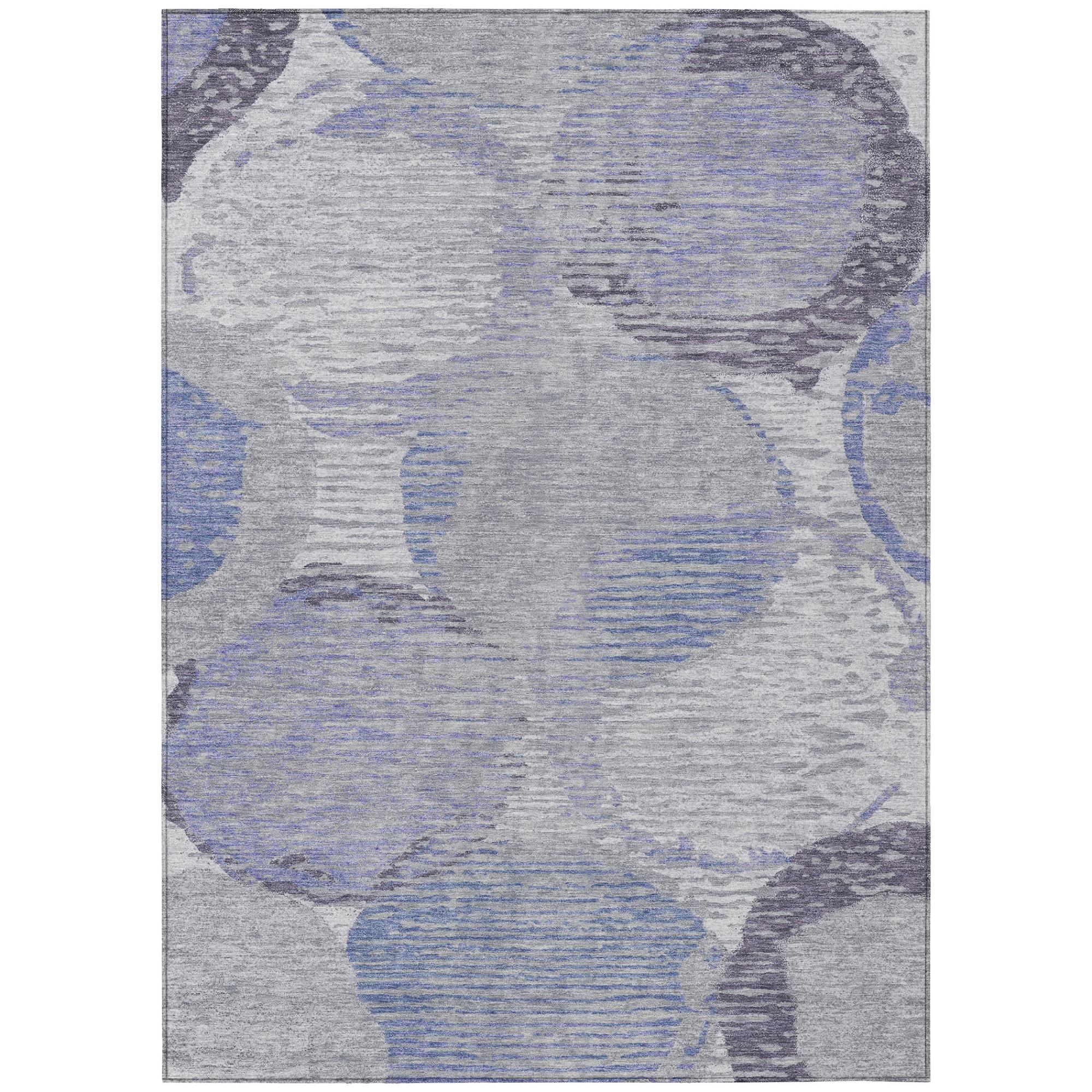 10' X 14' Plum And Purple Geometric Washable Indoor Outdoor Area Rug Homeroots Outdoor