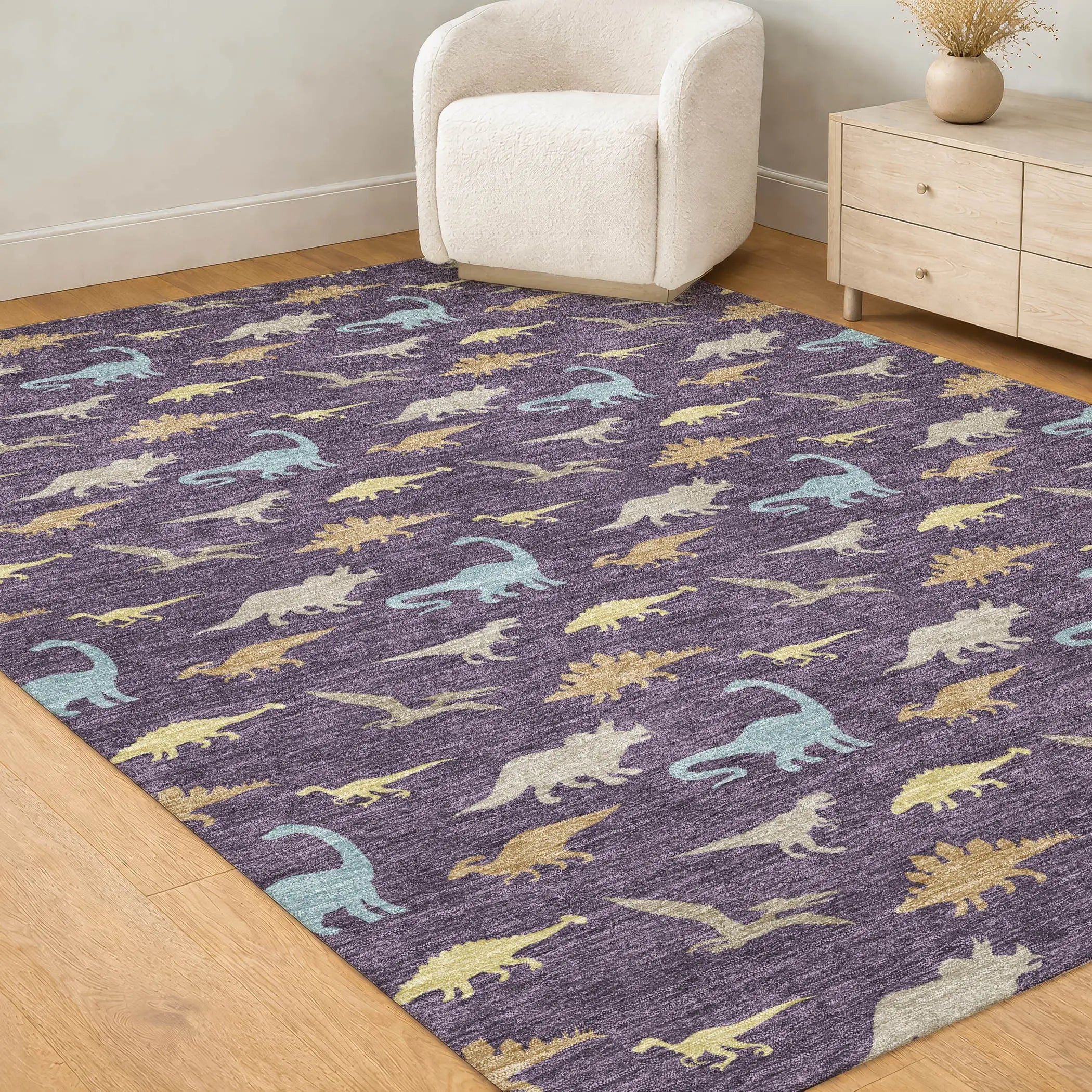 10' X 14' Plum And Purple Geometric Washable Indoor Outdoor Area Rug Homeroots Outdoor