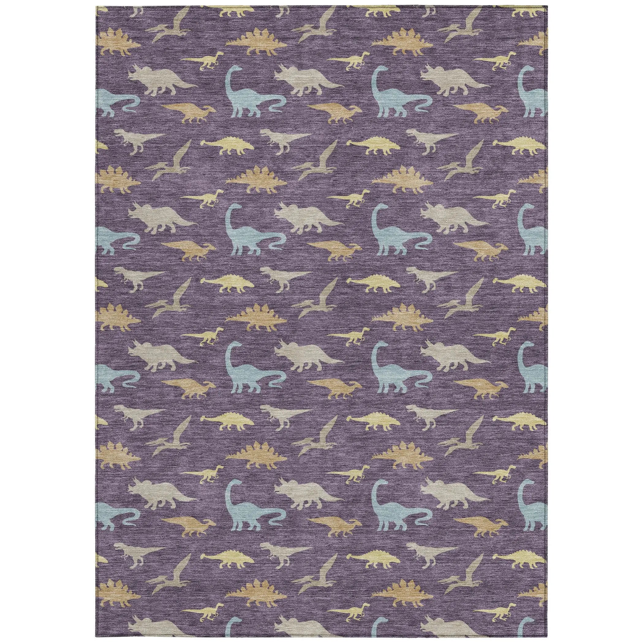 10' X 14' Plum And Purple Geometric Washable Indoor Outdoor Area Rug Homeroots Outdoor