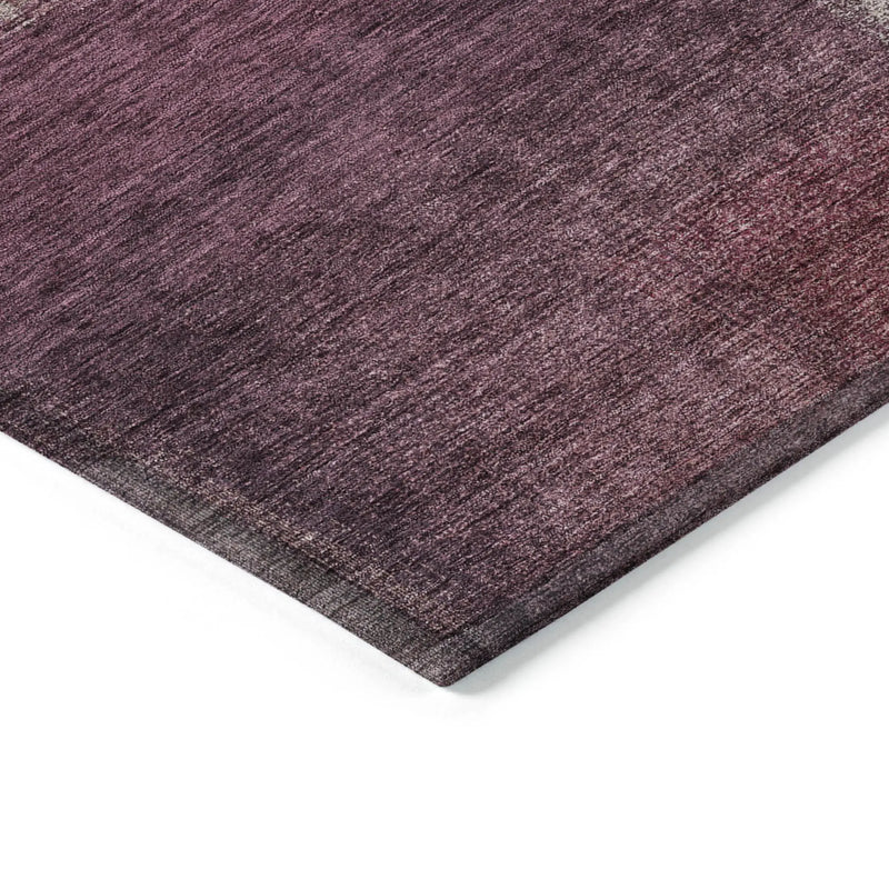 10' X 14' Plum Mauve And Beige Abstract Washable Indoor Outdoor Area Rug Homeroots Outdoor