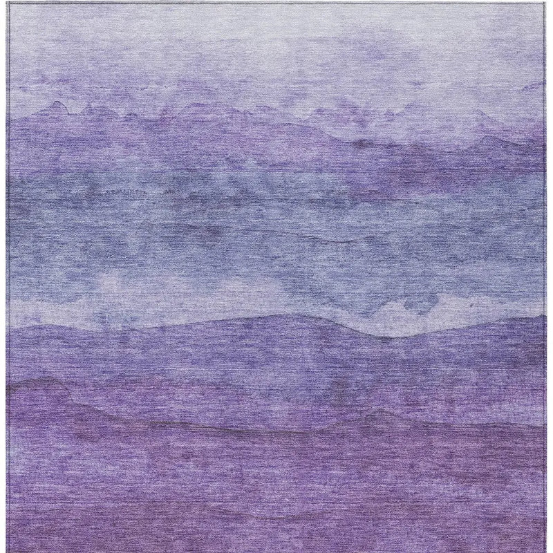 10' X 14' Purple And Lavender Abstract Washable Indoor Outdoor Area Rug Homeroots Outdoor
