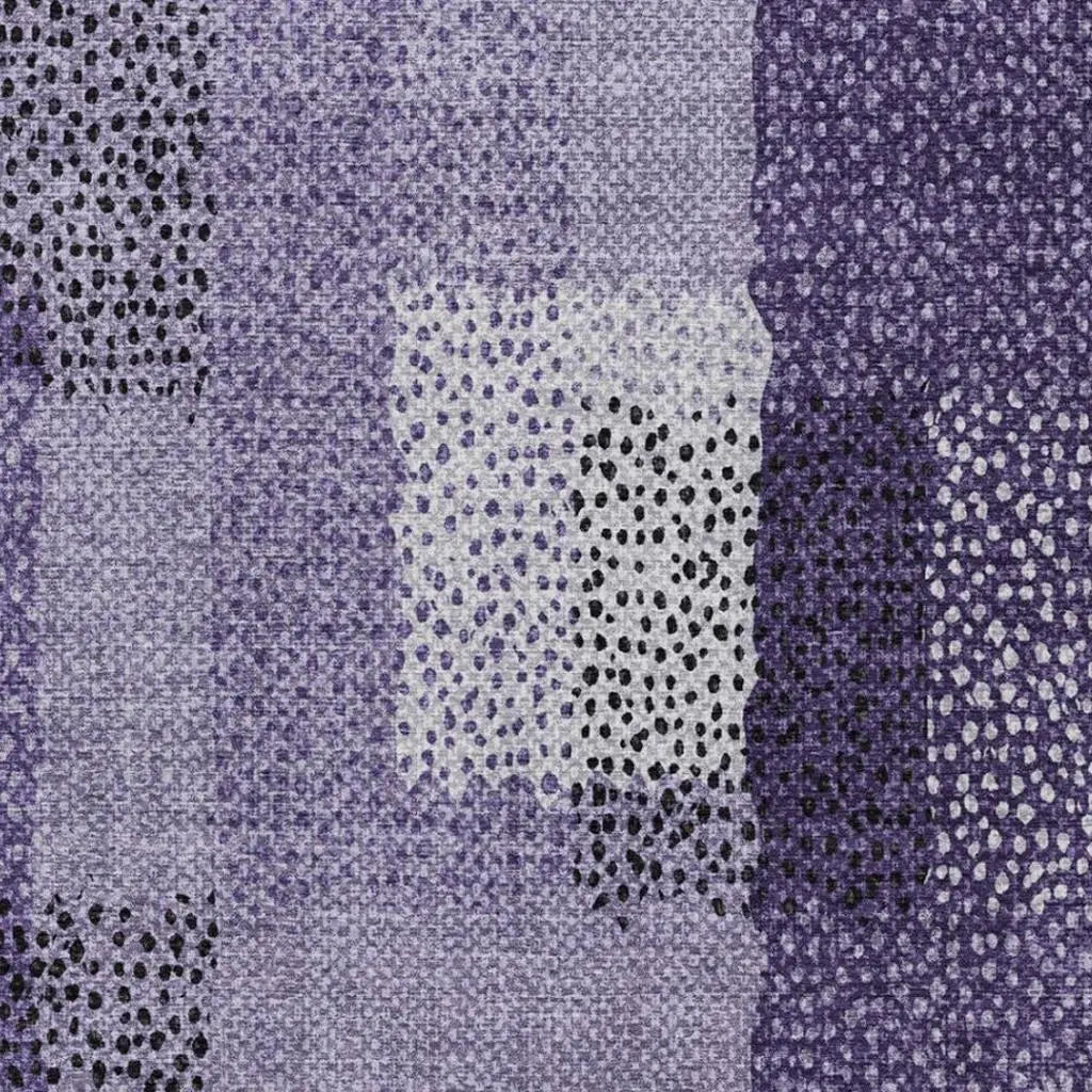 10' X 14' Purple And Lavender Abstract Washable Indoor Outdoor Area Rug Homeroots Outdoor