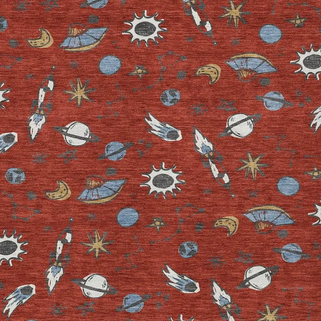 10' X 14' Red And Ivory Animal Print Washable Indoor Outdoor Area Rug Homeroots Outdoor