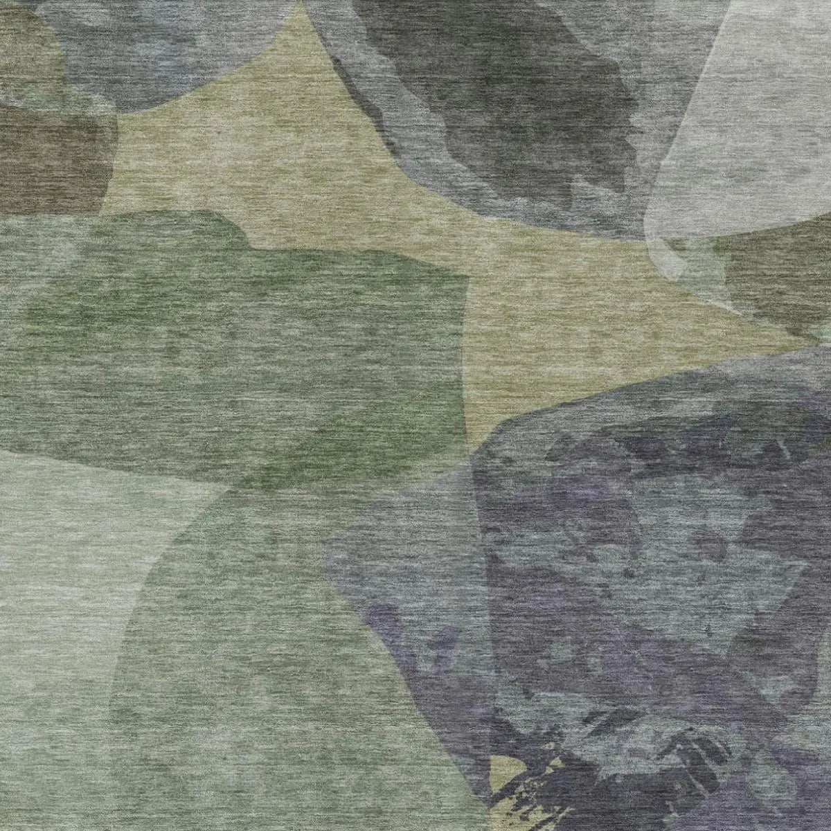 10' X 14' Sage And Green Abstract Washable Indoor Outdoor Area Rug Homeroots Outdoor