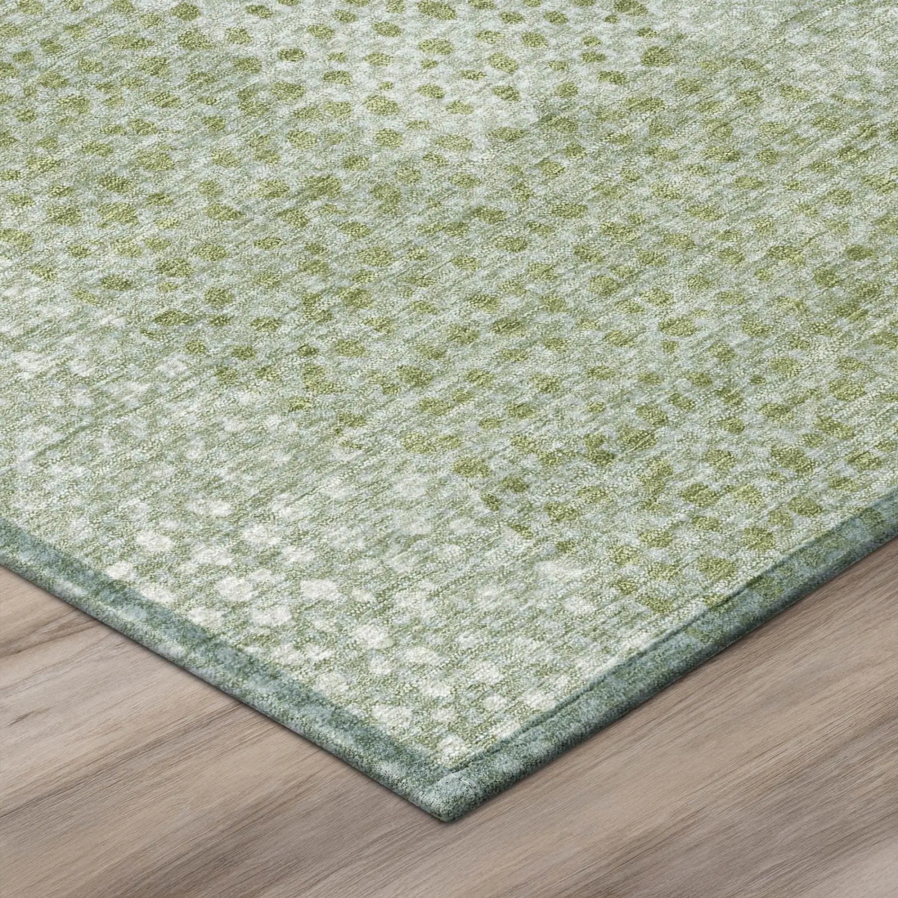 10' X 14' Sage And Green Abstract Washable Indoor Outdoor Area Rug Homeroots Outdoor