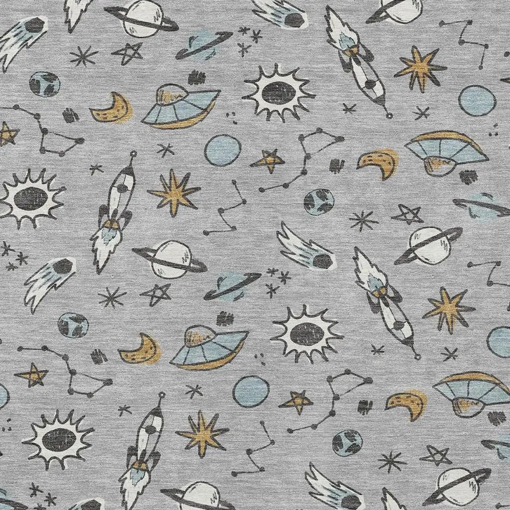 10' X 14' Silver And Gray Animal Print Washable Indoor Outdoor Area Rug Homeroots Outdoor
