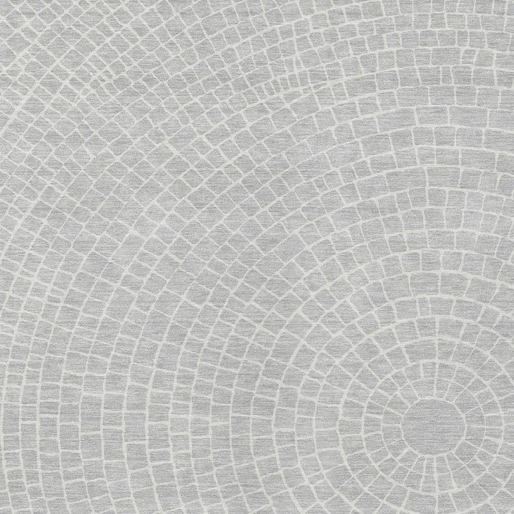 10' X 14' Silver And Ivory Geometric Washable Indoor Outdoor Area Rug Homeroots Outdoor