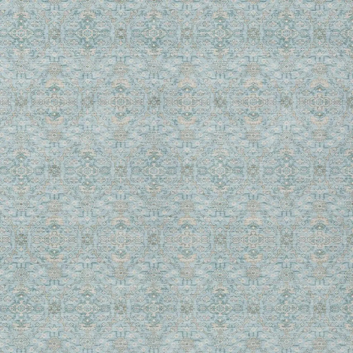 10' X 14' Sky Blue And Blue Oriental Washable Indoor Outdoor Area Rug Homeroots Outdoor