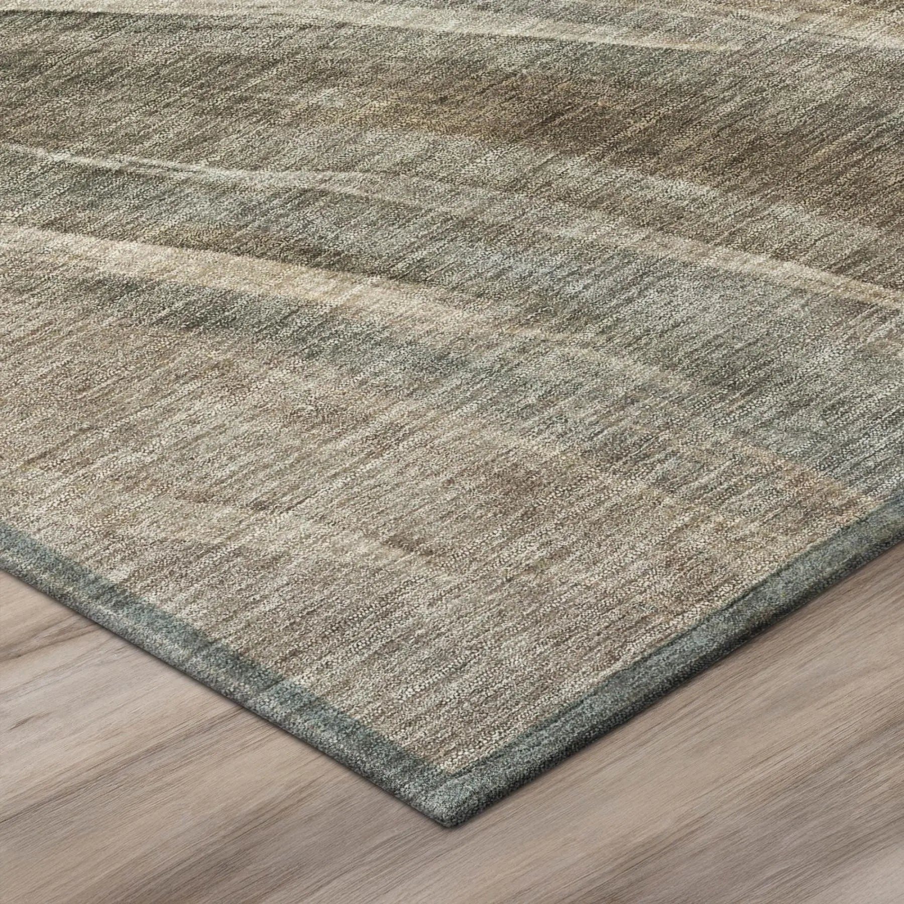 10' X 14' Taupe And Brown Abstract Washable Indoor Outdoor Area Rug Homeroots Outdoor