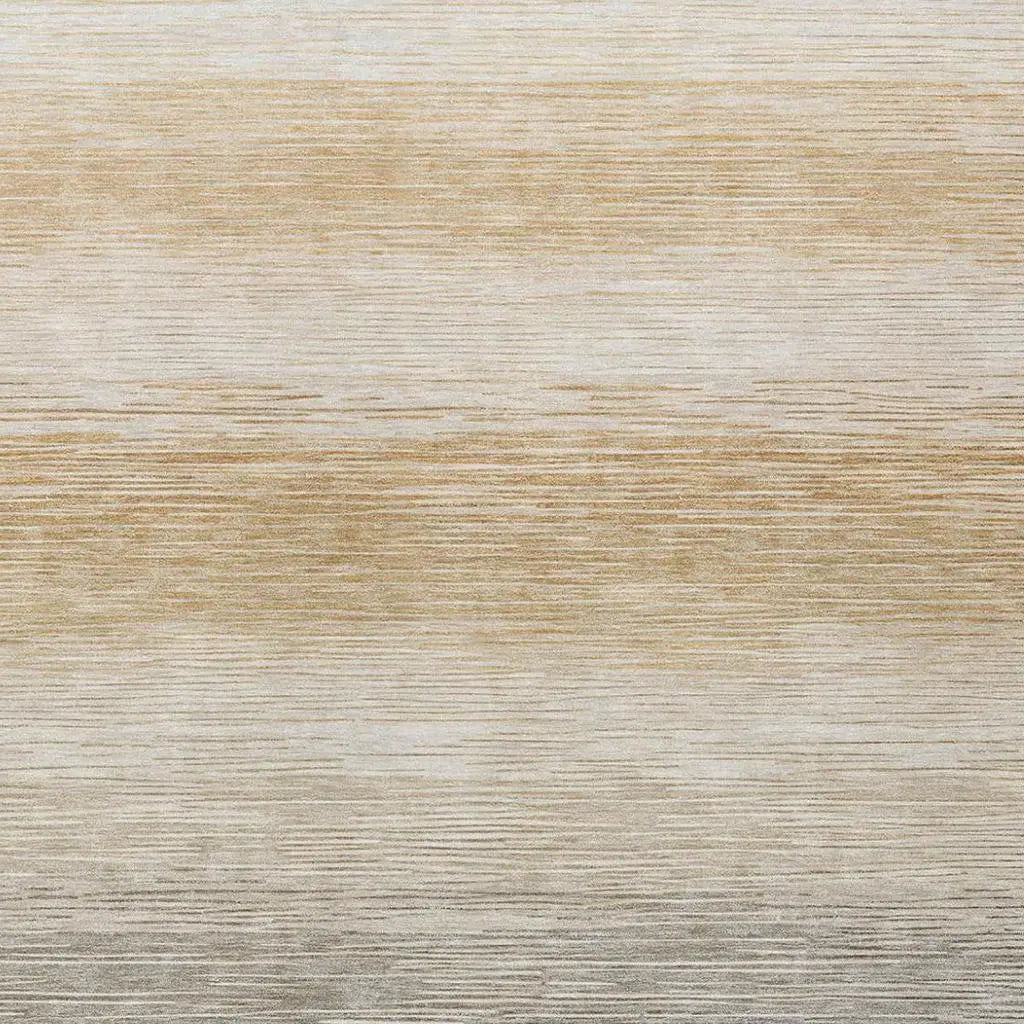 10' X 14' Taupe And Brown Striped Washable Indoor Outdoor Area Rug Homeroots Outdoor