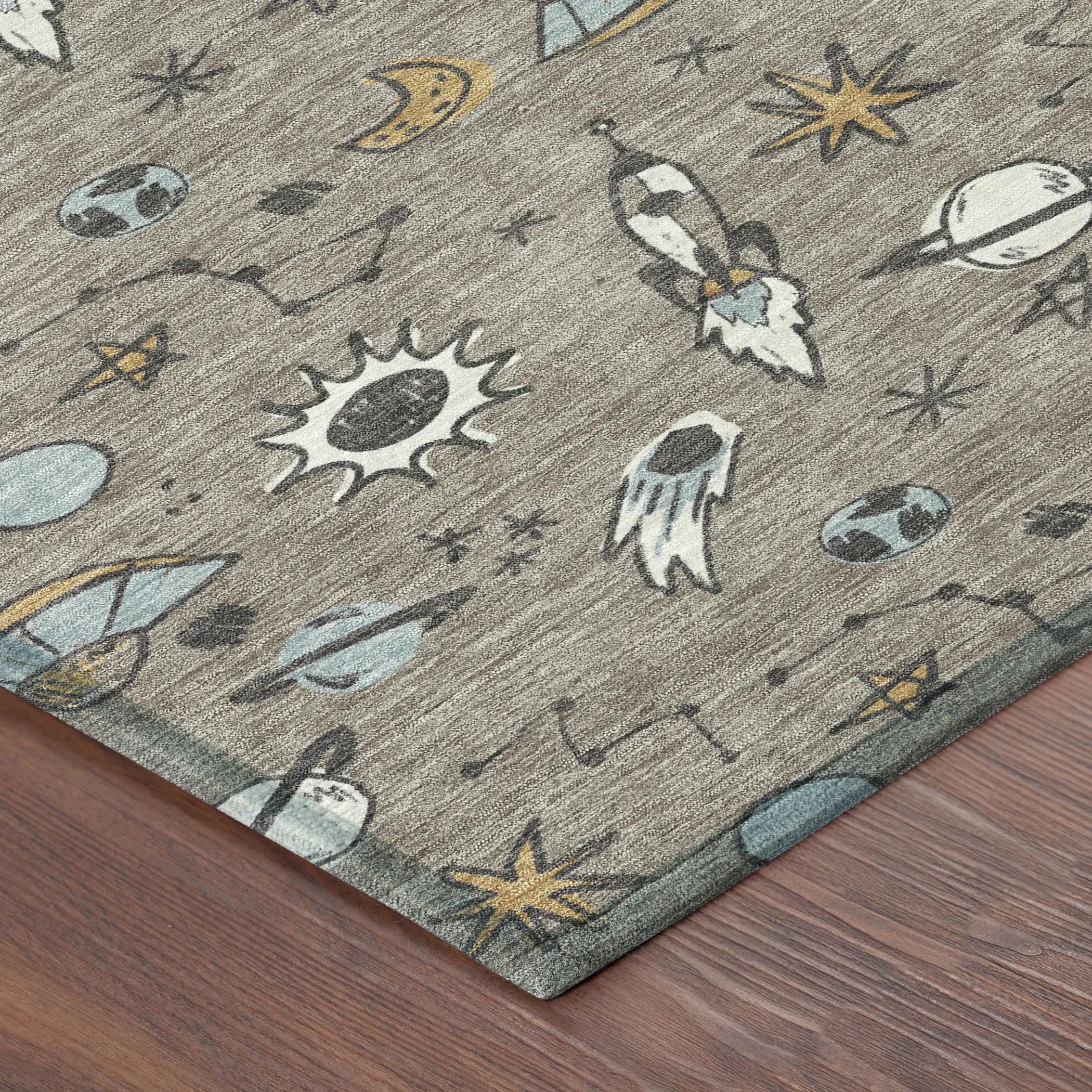 10' X 14' Taupe And Gray Animal Print Washable Indoor Outdoor Area Rug Homeroots Outdoor