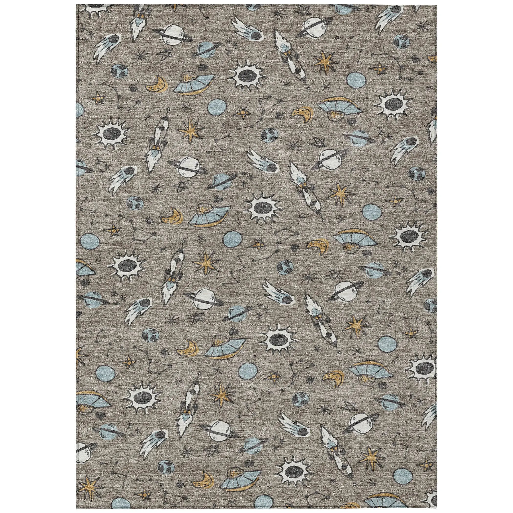 10' X 14' Taupe And Gray Animal Print Washable Indoor Outdoor Area Rug Homeroots Outdoor