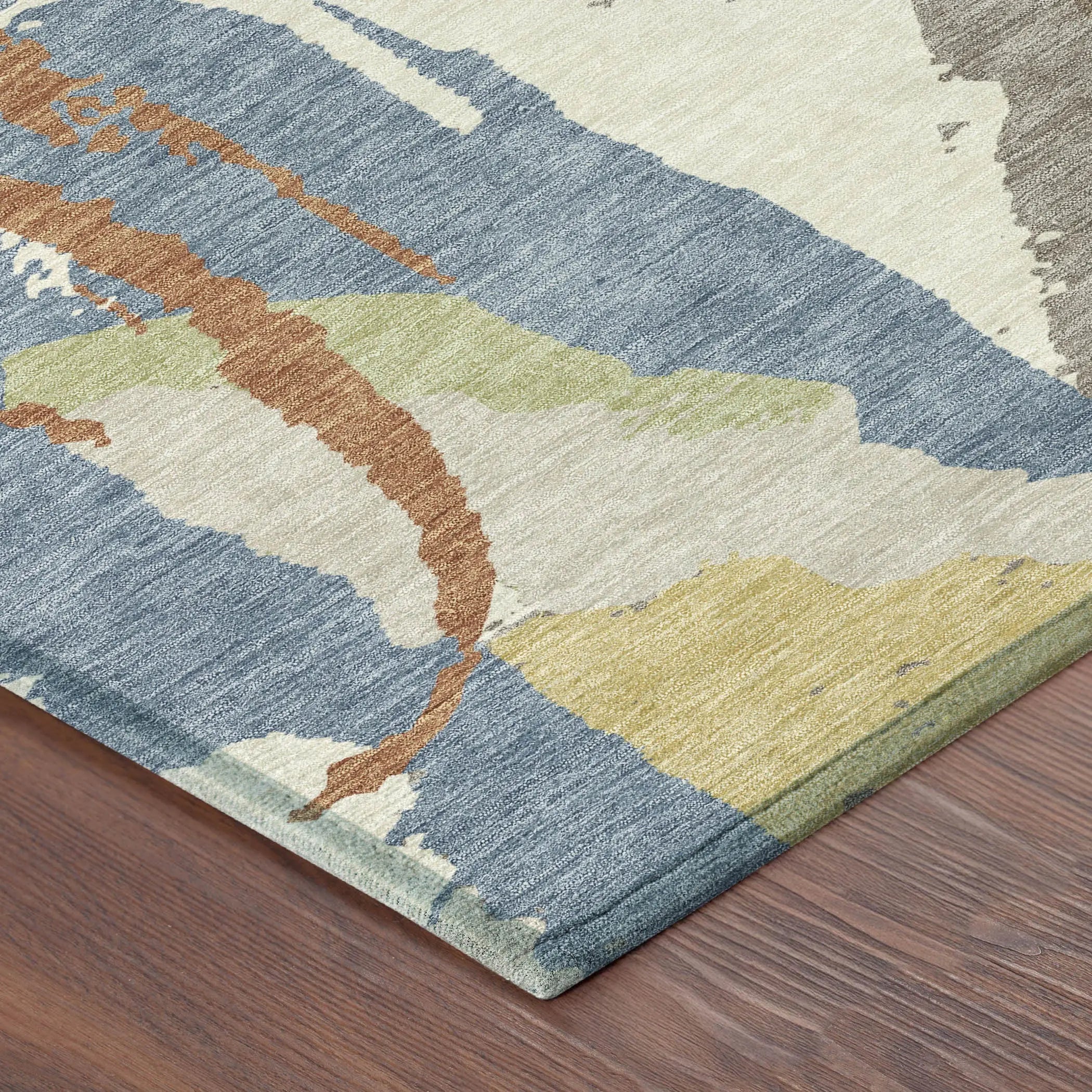 10' X 14' Taupe And Ivory Abstract Washable Indoor Outdoor Area Rug Homeroots Outdoor