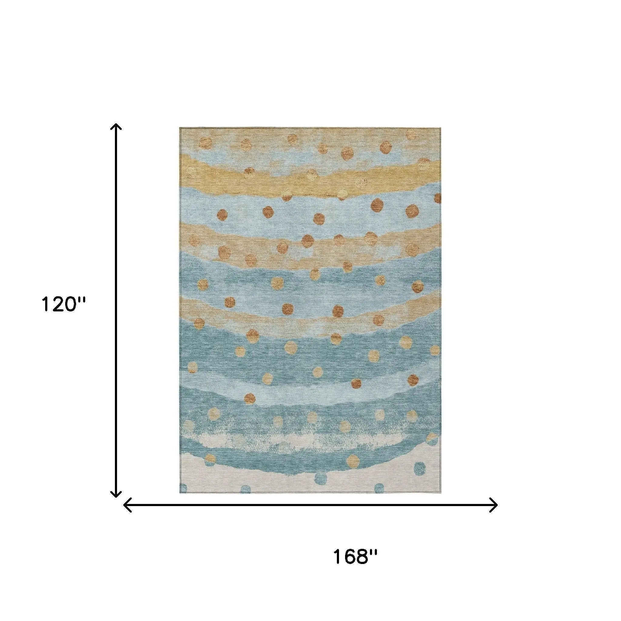 10' X 14' Teal Blue And Graphite Striped Washable Indoor Outdoor Area Rug Homeroots Outdoor