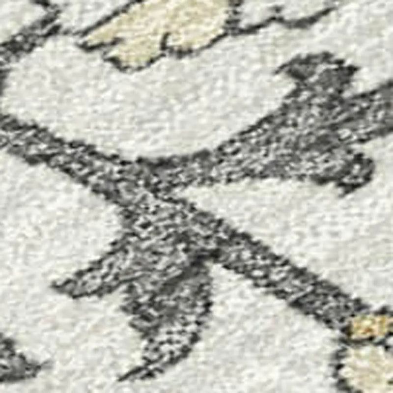 10' X 14' Teal Blue And Ivory Floral Medallion Washable Indoor Outdoor Area Rug Homeroots Outdoor