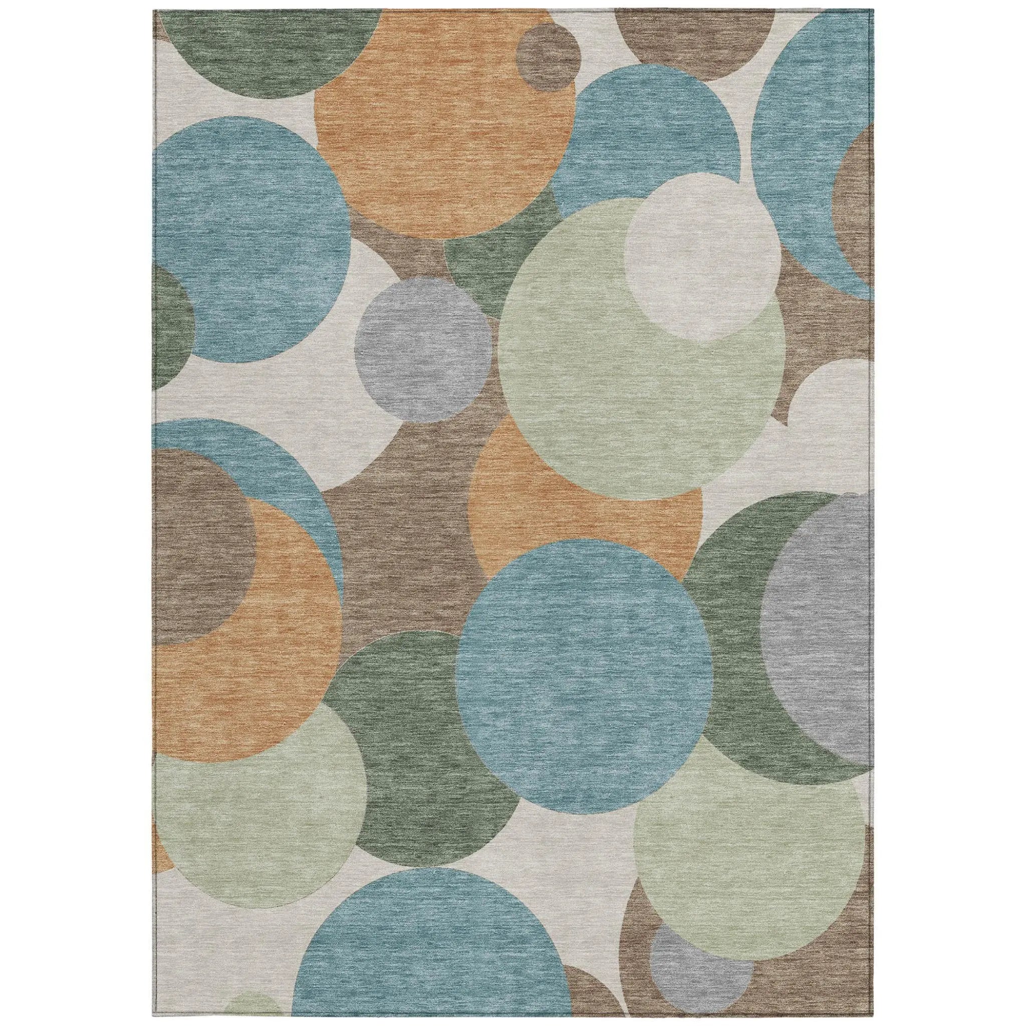 10' X 14' Teal Blue And Silver Geometric Washable Indoor Outdoor Area Rug Homeroots Outdoor