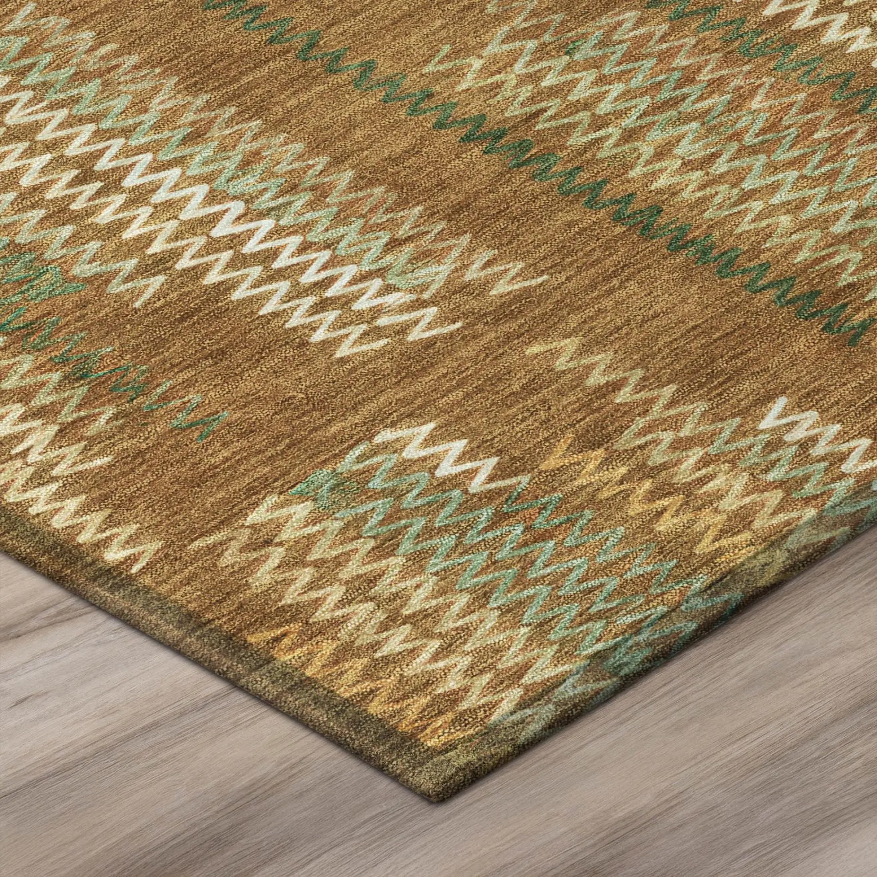 10' X 14' Terra Cotta And Brown Abstract Washable Indoor Outdoor Area Rug Homeroots Outdoor