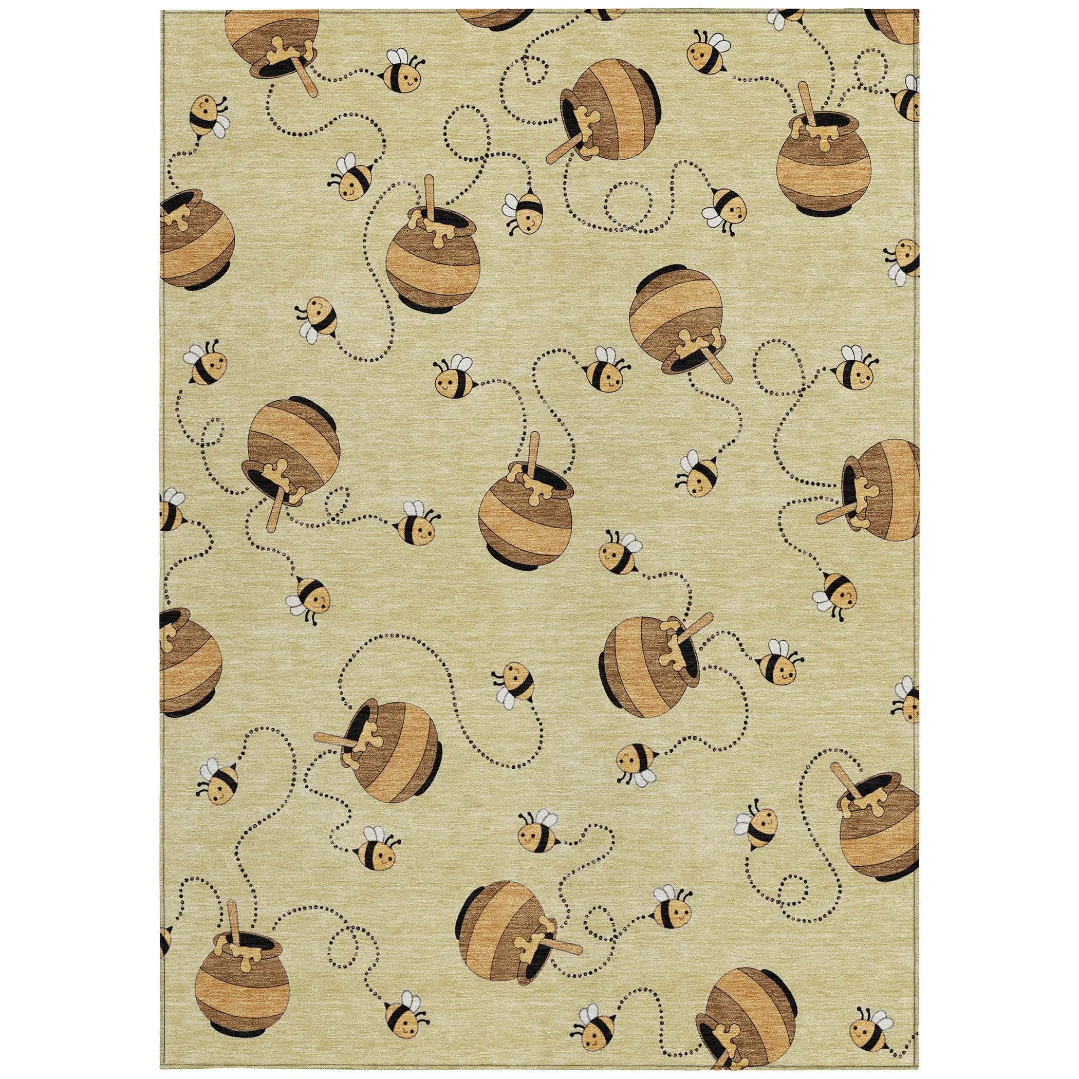 10' X 14' Wheat And Ivory Geometric Washable Indoor Outdoor Area Rug Homeroots Outdoor