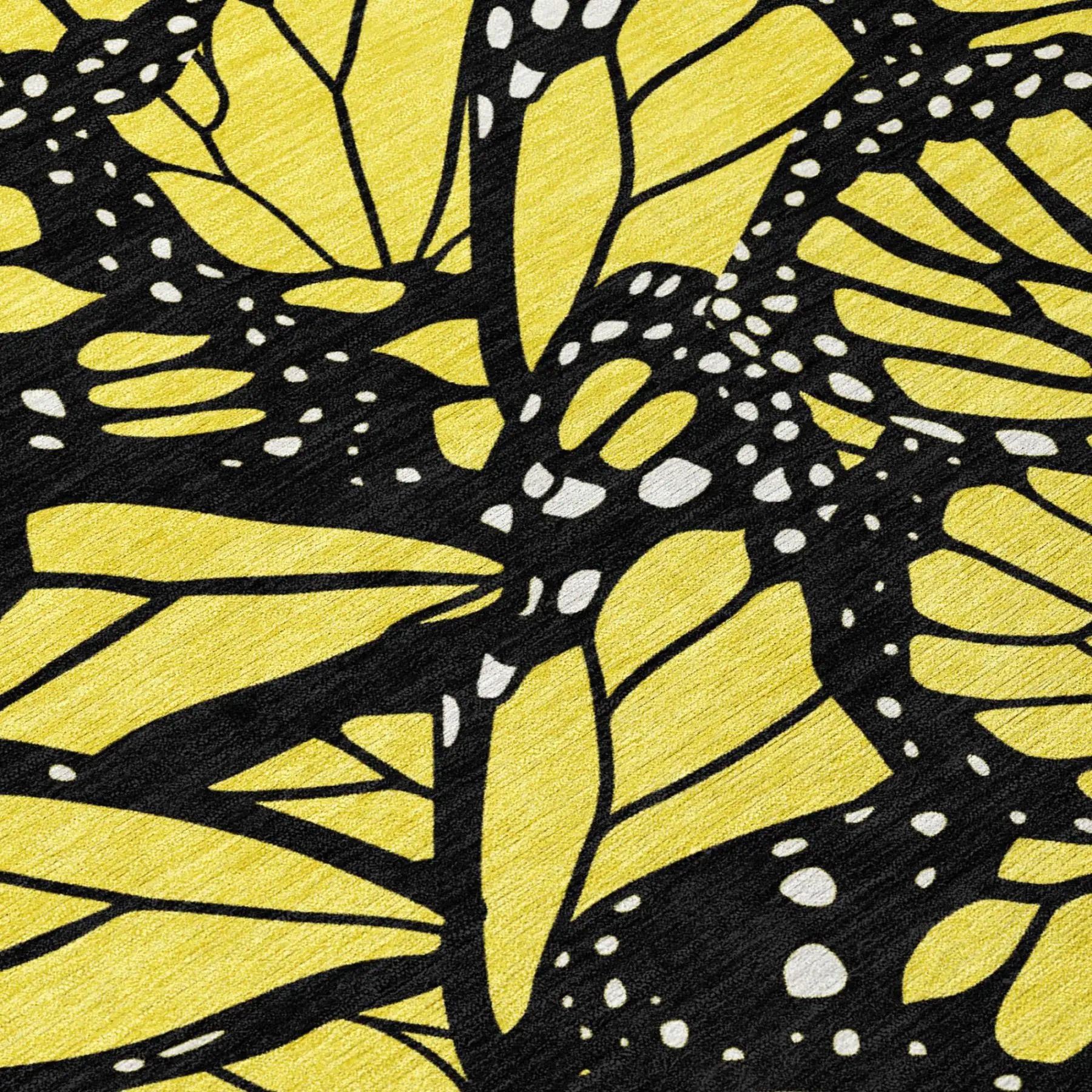 10' X 14' Yellow And Gold Animal Print Washable Indoor Outdoor Area Rug Homeroots Outdoor