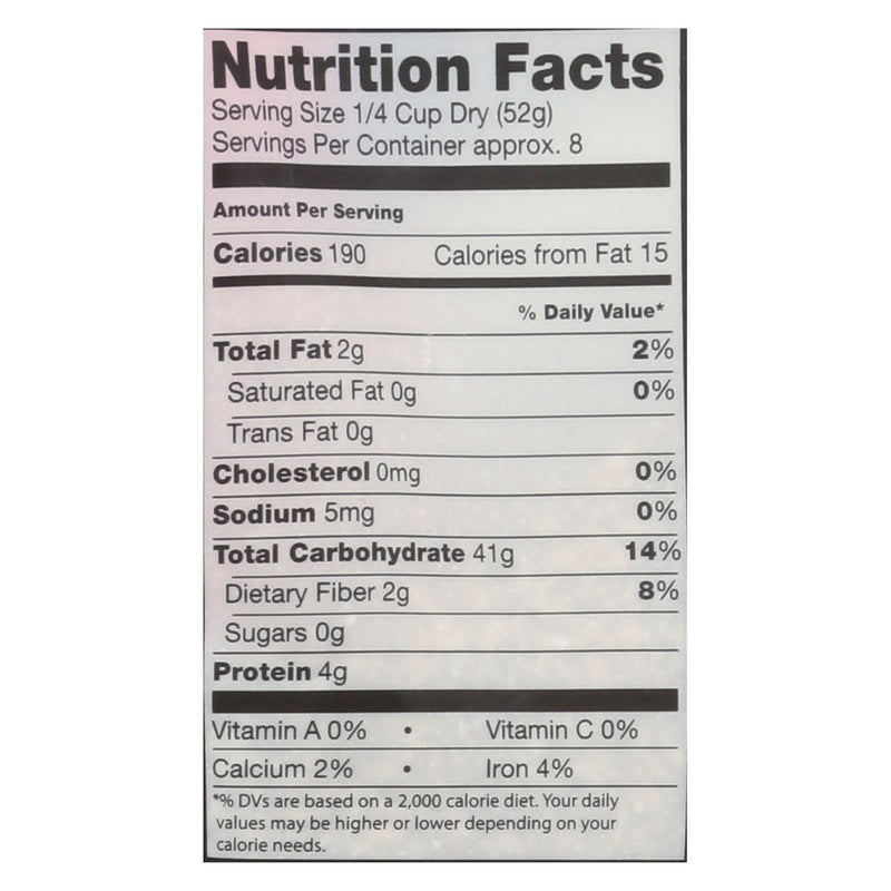 Truroots Organic Germinated Brown Rice - Whole Grain - Case Of 6 - 14 Oz. Truroots