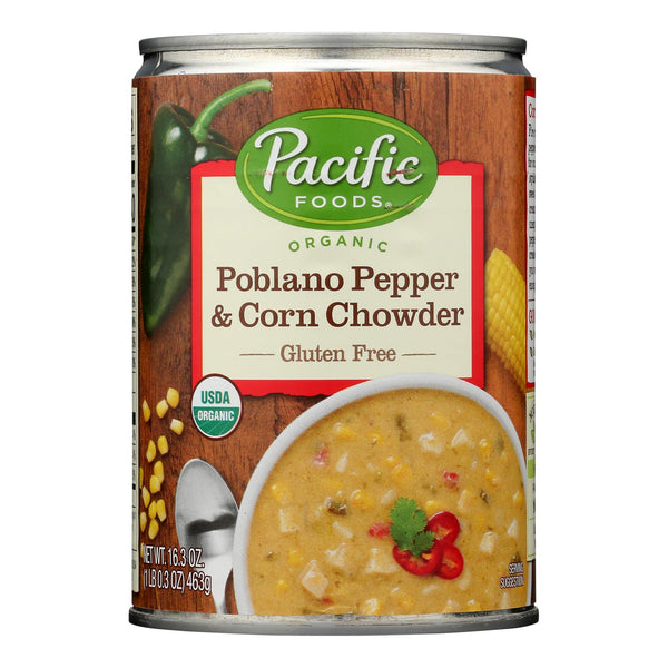 Pacific Foods - Chwdr Poblano Corn - Case Of 12-16.3 Oz Pacific Foods