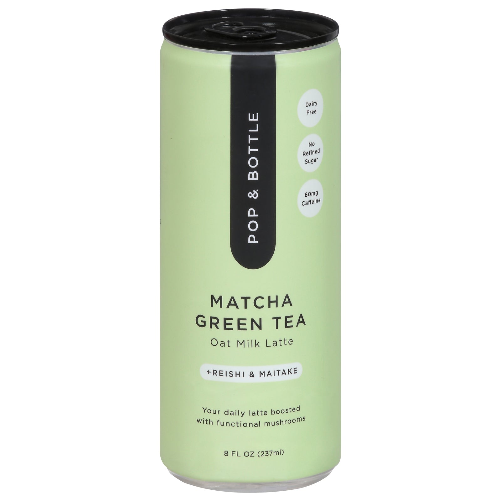 Pop & Bottle - Grn/tea Matcha Latte - Case Of 12-8 Fz Pop & Bottle