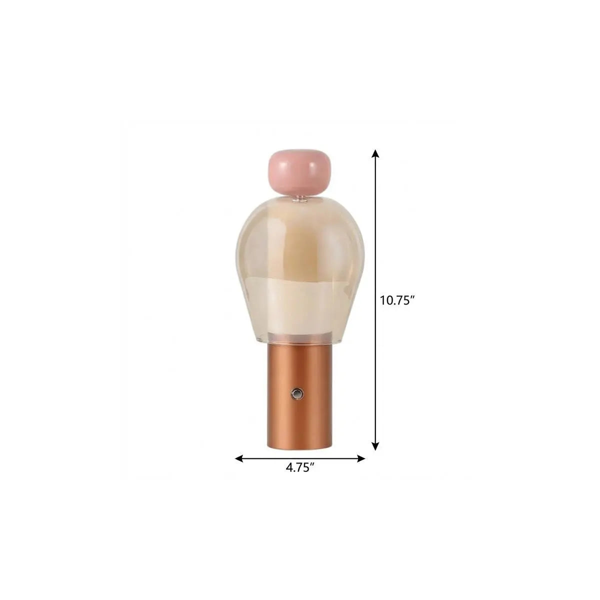 11" Copper USB Table Lamp LED Homeroots Lighting