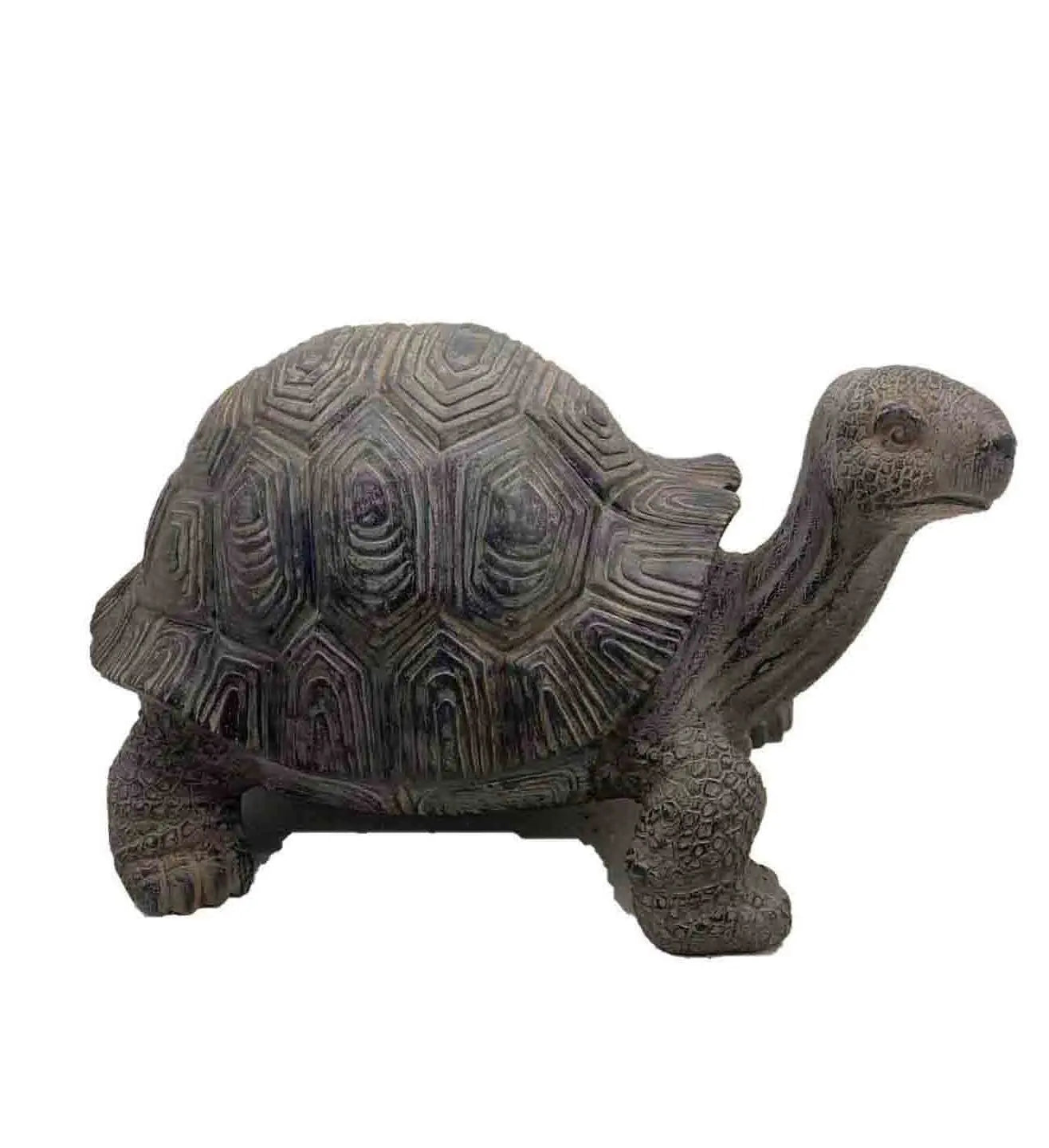 11" Dark Brown Tortoise Indoor Outdoor Statue Homeroots Outdoor