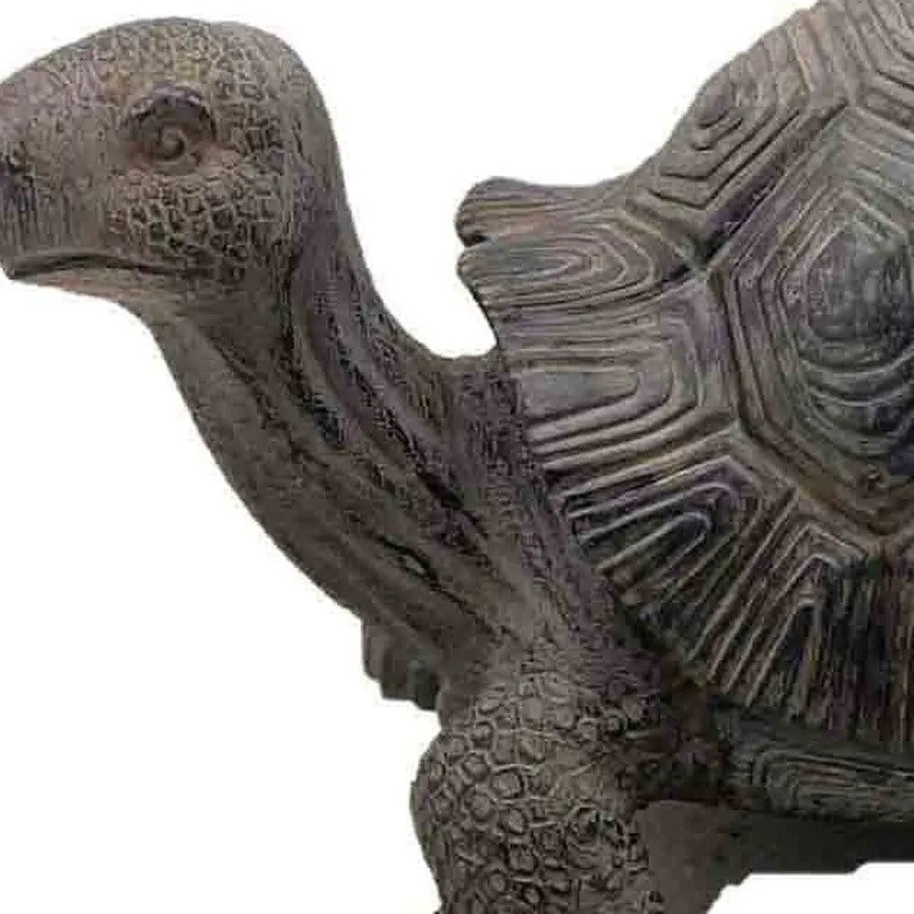 11" Dark Brown Tortoise Indoor Outdoor Statue Homeroots Outdoor