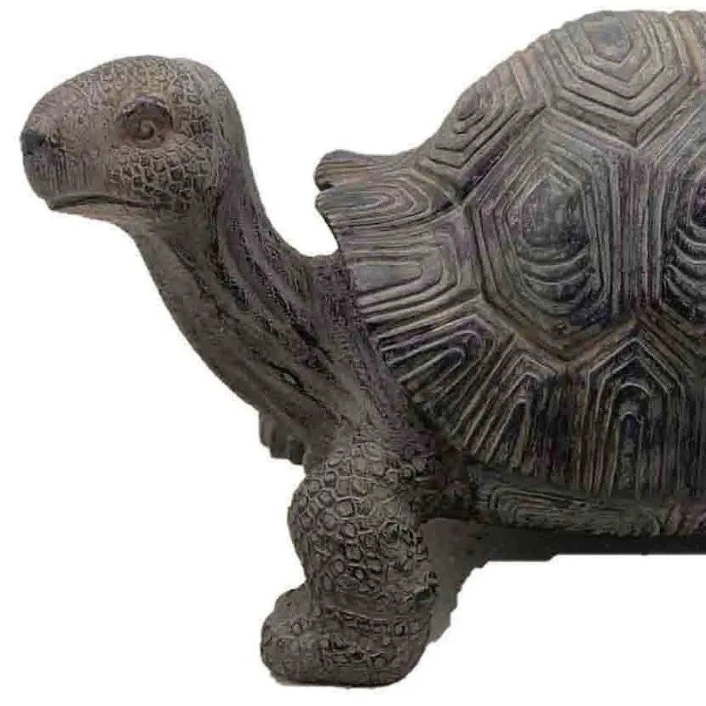 11" Dark Brown Tortoise Indoor Outdoor Statue Homeroots Outdoor