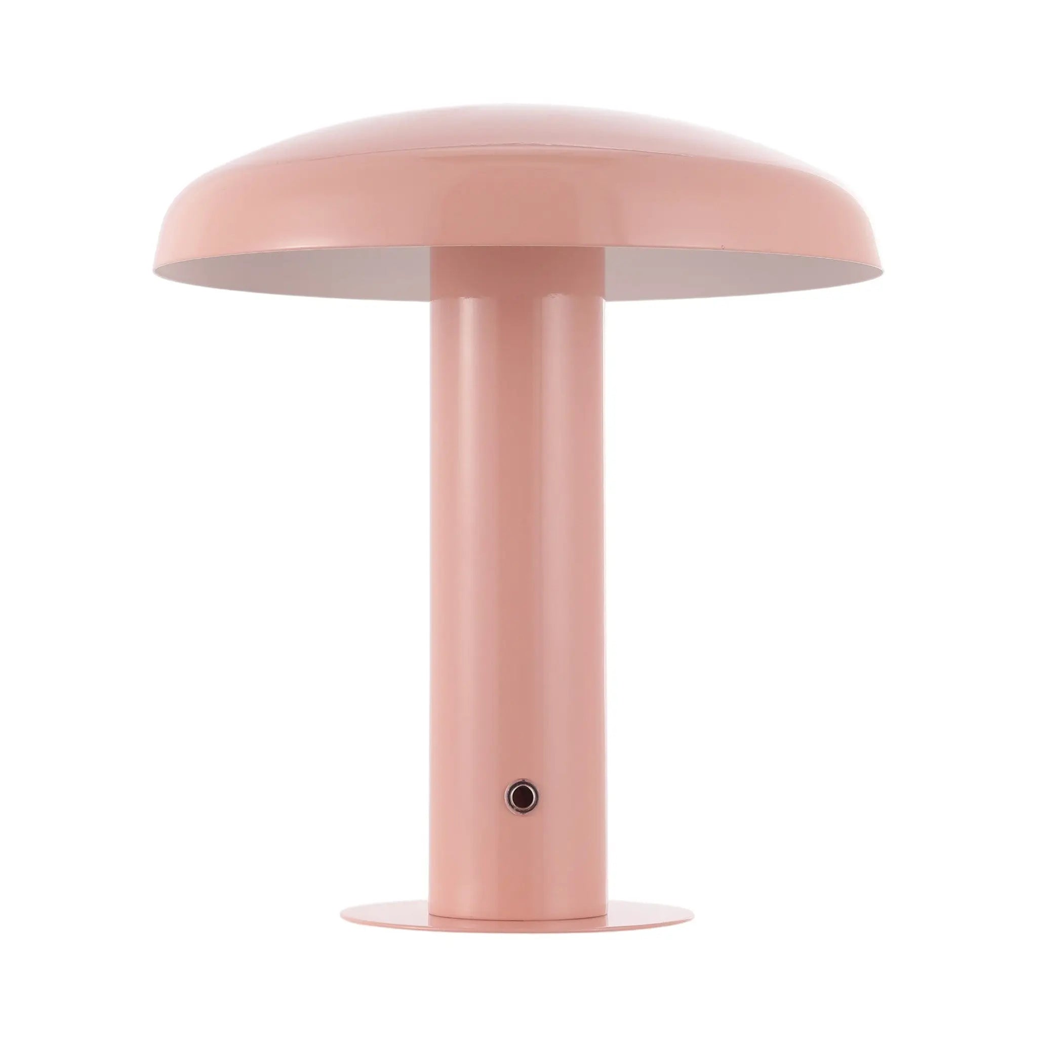 11" Pink Round USB Table Lamp With Globe Shade Homeroots Lighting