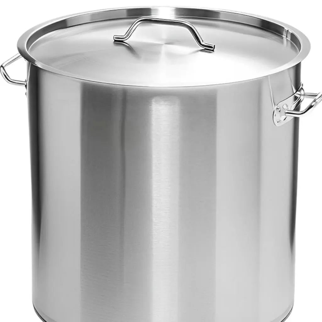 11" Silver Stainless Steel Stock Pot Homeroots Kitchen & Dining