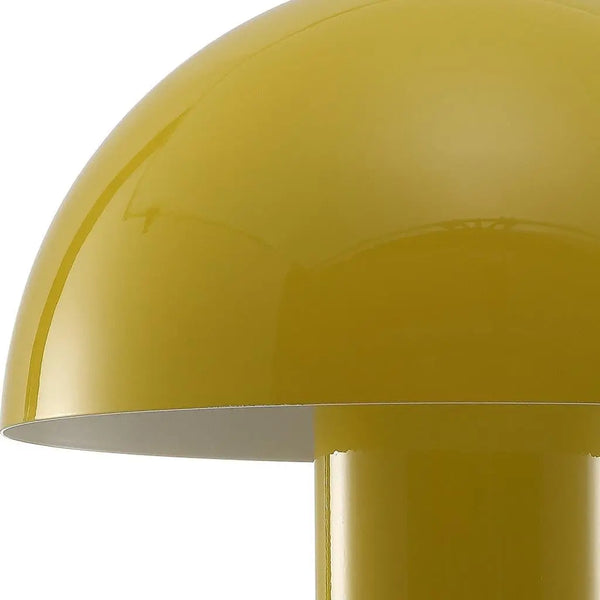 11" Yellow Novelty USB Table Lamp With Globe Shade Homeroots Lighting