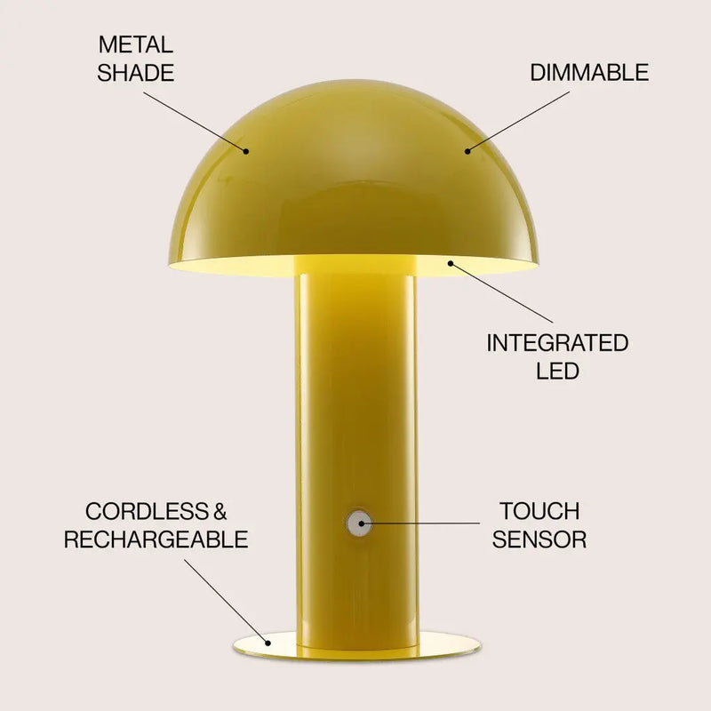 11" Yellow Novelty USB Table Lamp With Globe Shade Homeroots Lighting