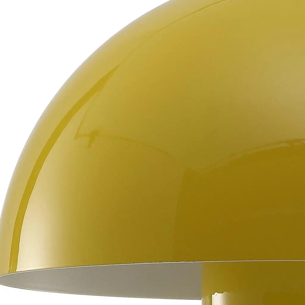 11" Yellow Novelty USB Table Lamp With Globe Shade Homeroots Lighting