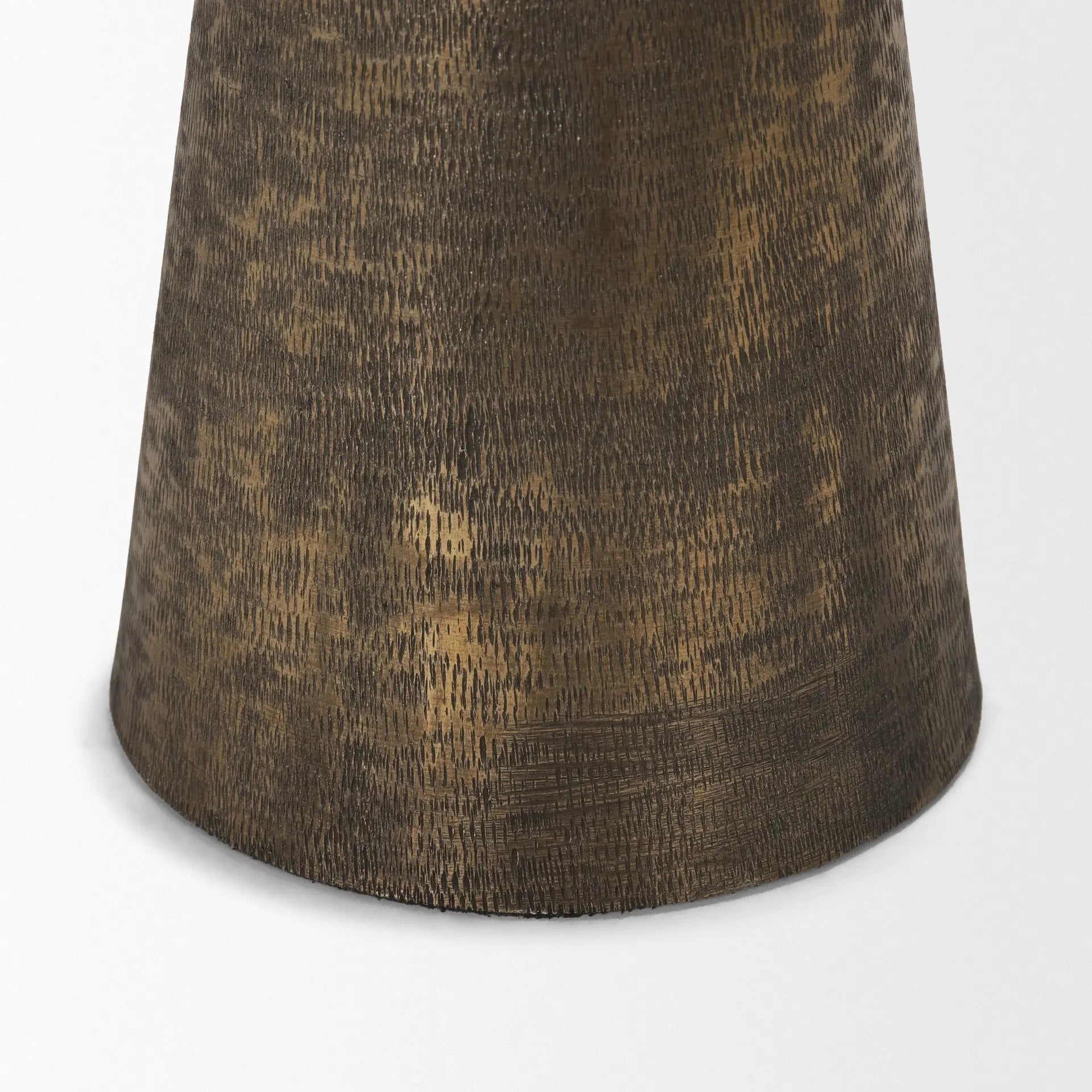 12" Antiqued Gold Metal Tabletop Votive Candle Holder Homeroots Home Decor