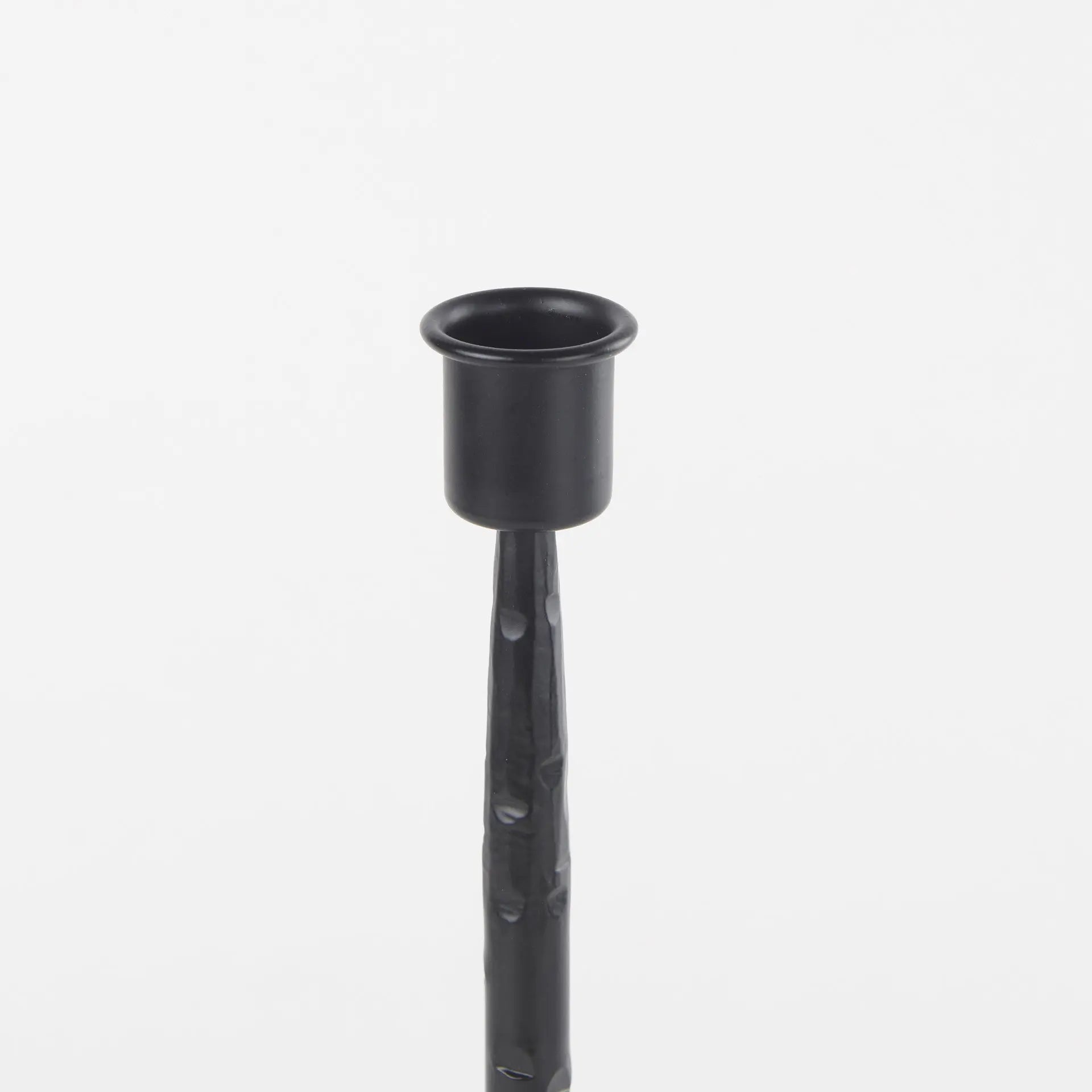 12" Black Metal Floor Taper Candlestick Homeroots Home Decor