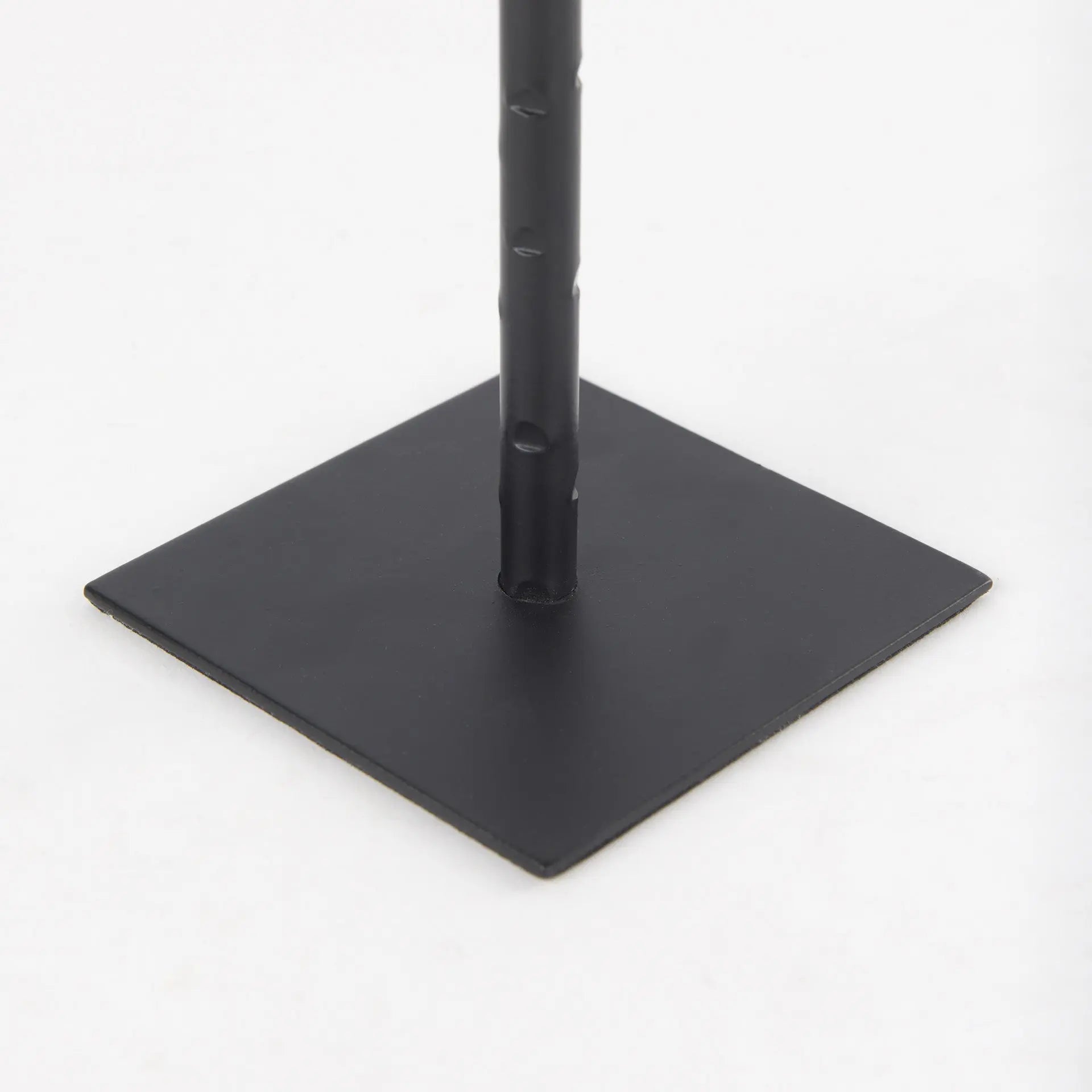 12" Black Metal Floor Taper Candlestick Homeroots Home Decor