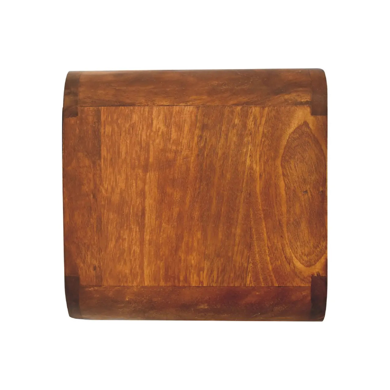 12" Chestnut Solid Wood One Drawer Floating Nightstand Homeroots Bed & Bath