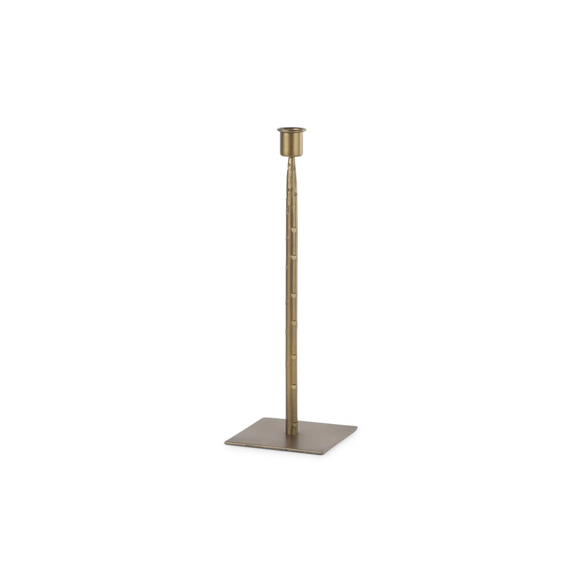 12" Gold Metal Floor Taper Candlestick Homeroots Home Decor